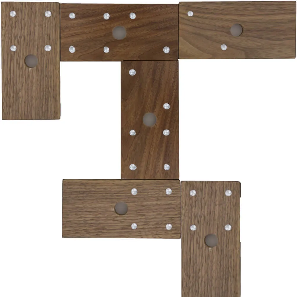 Dominoes Tower - Luxury Walnut Dominoes Stand