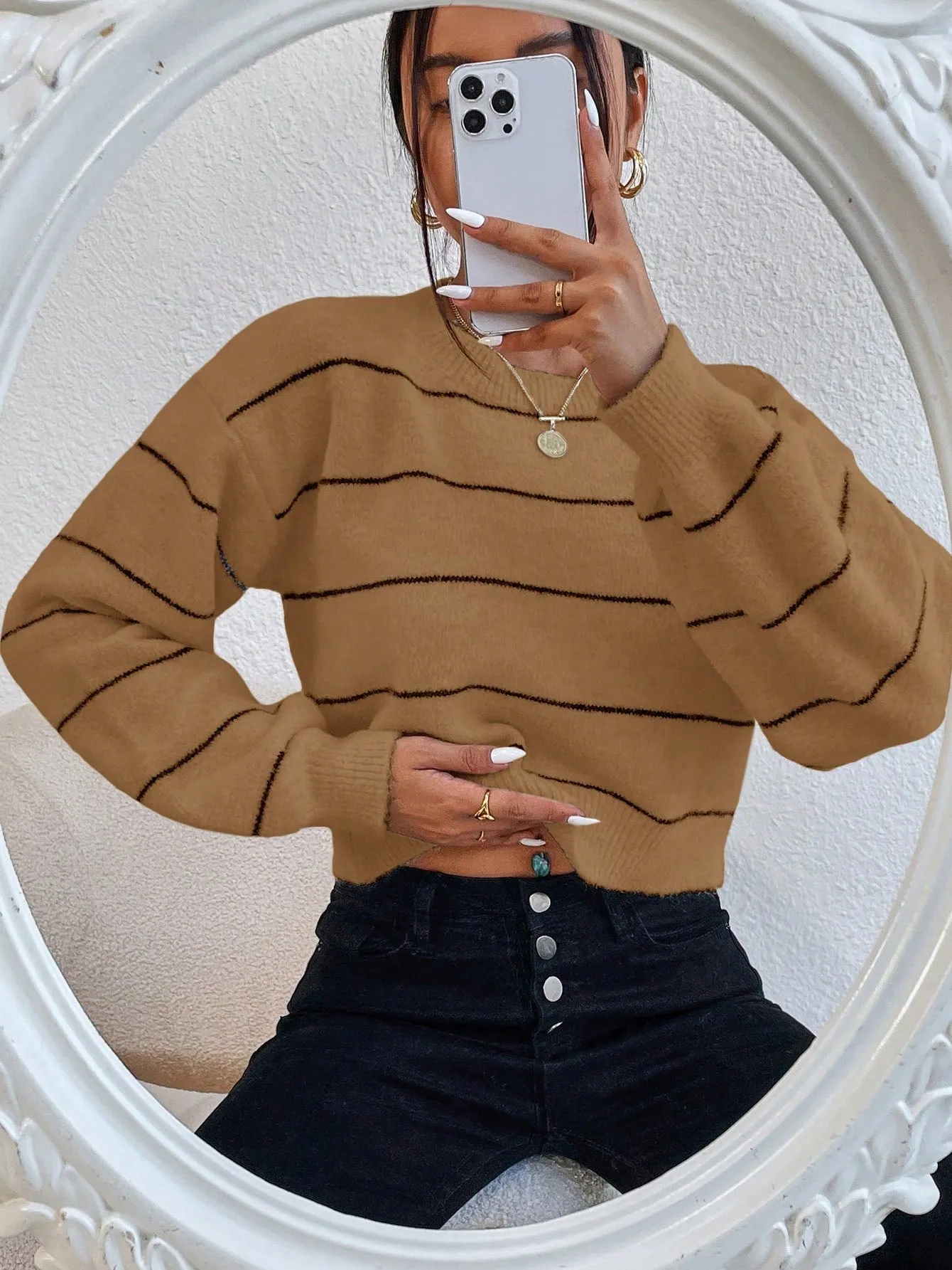 Drop Shoulder Sweater