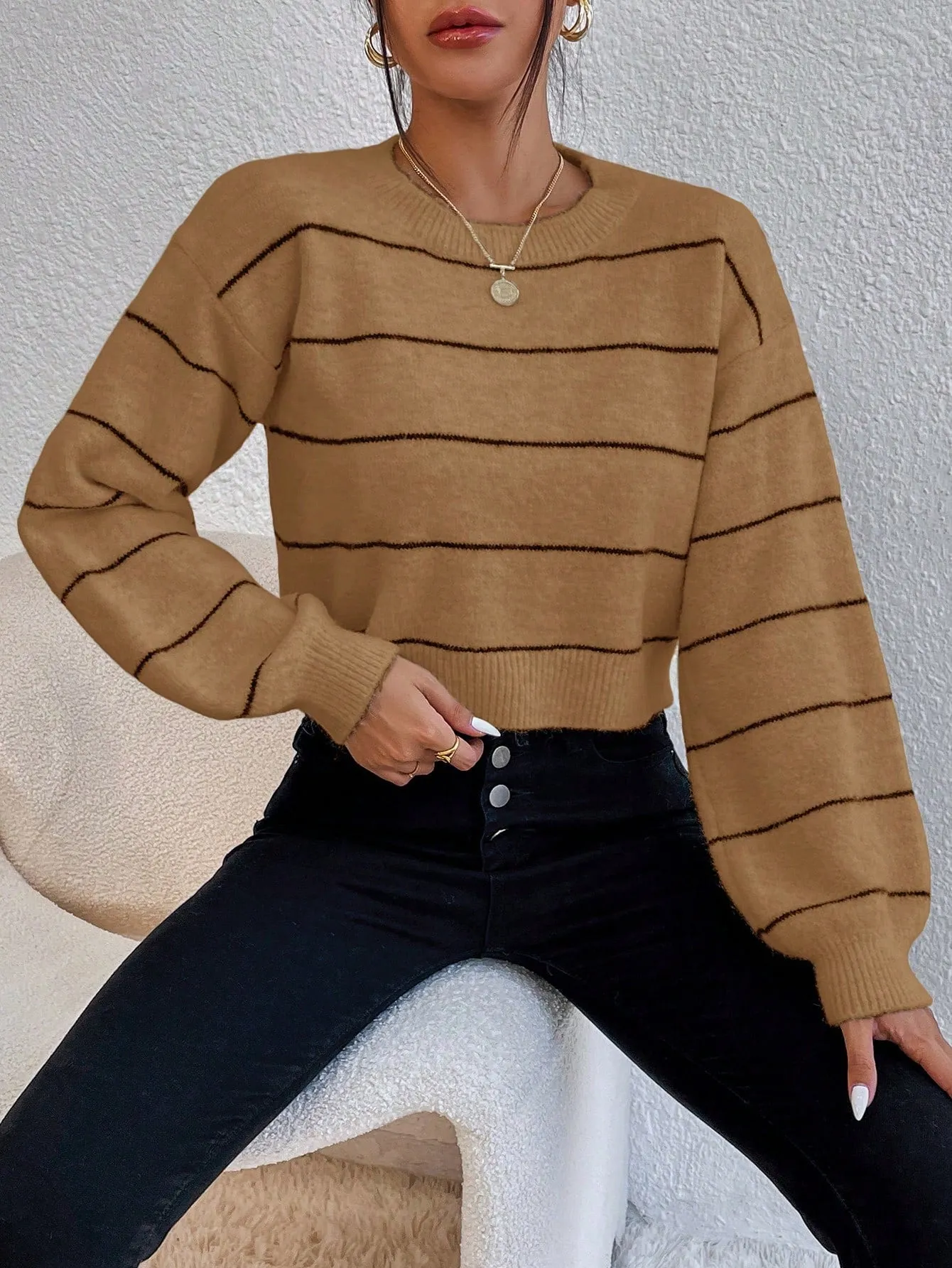 Drop Shoulder Sweater