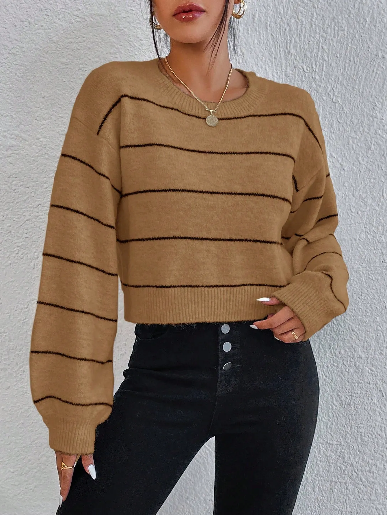 Drop Shoulder Sweater