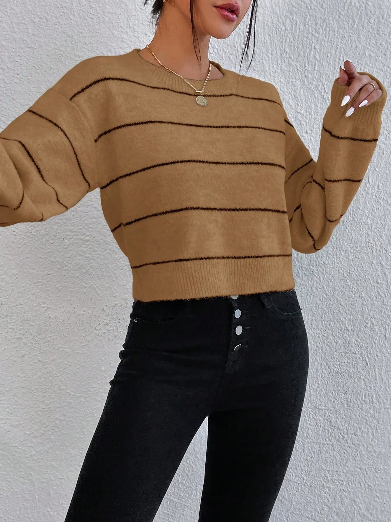 Drop Shoulder Sweater