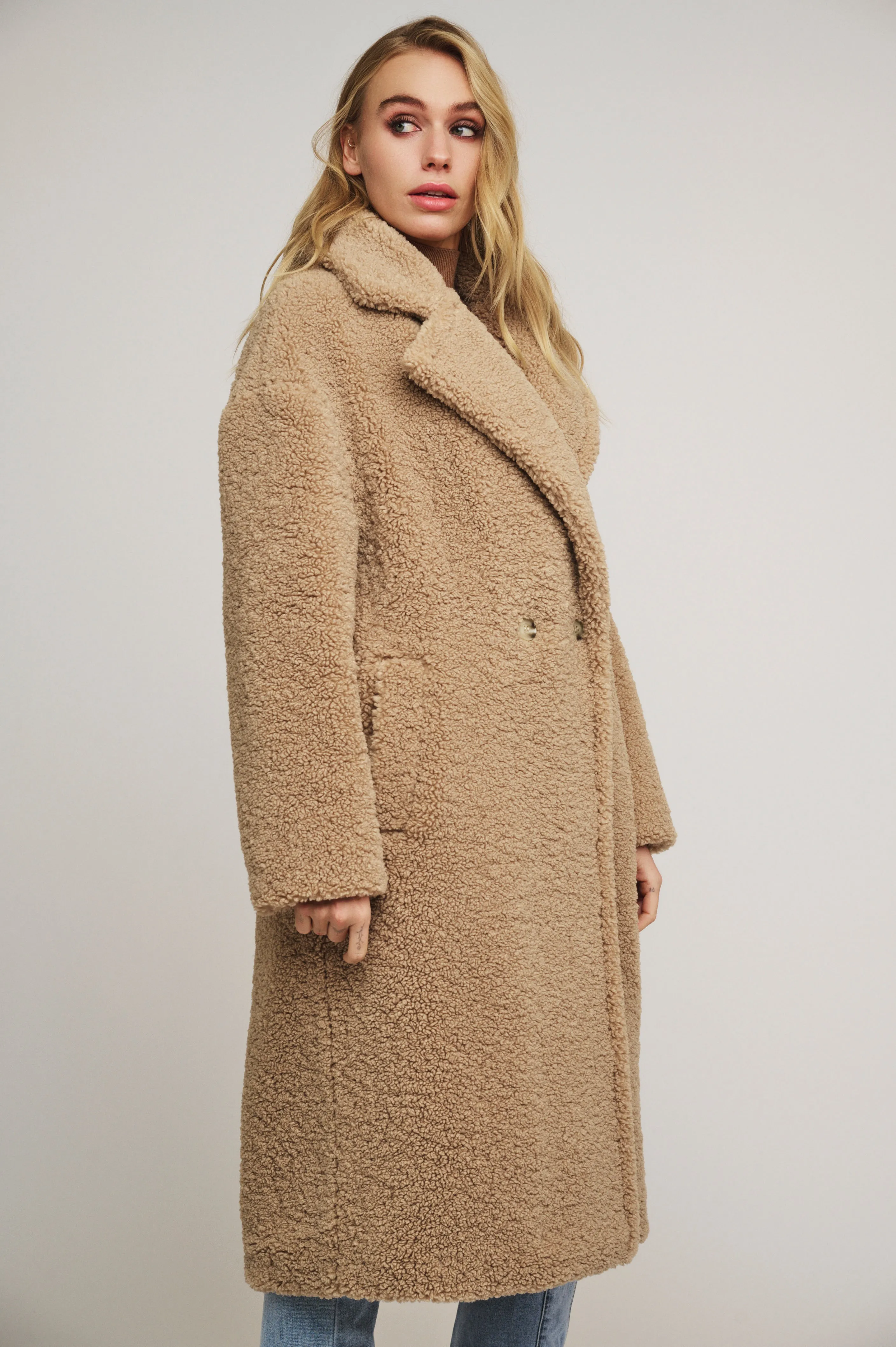 Elicia Teddy Double Breasted Coat