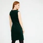 Evergreen Velvet Pinafore