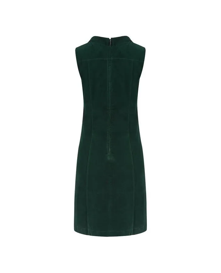 Evergreen Velvet Pinafore