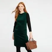 Evergreen Velvet Pinafore