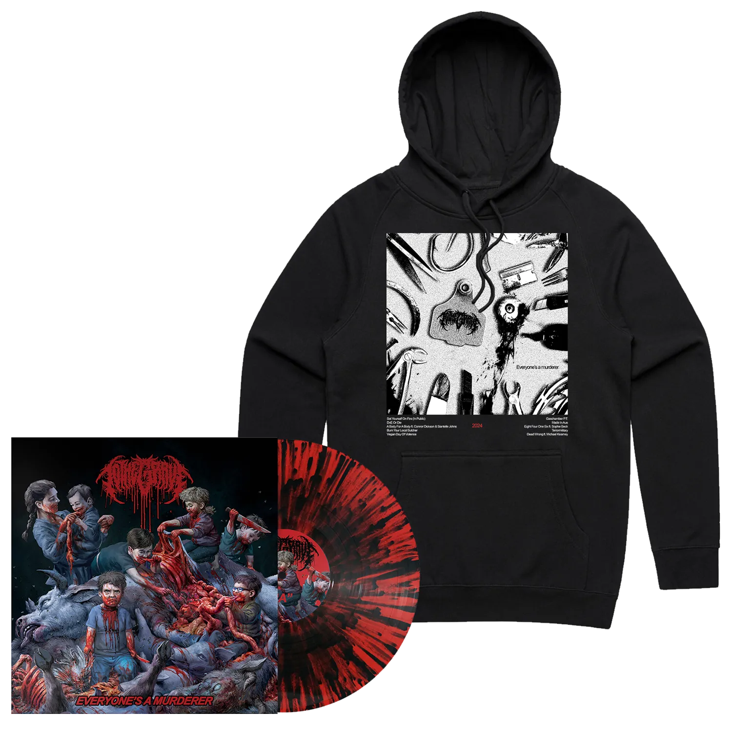 Everyone's A Murderer LP   Hoodie Bundle