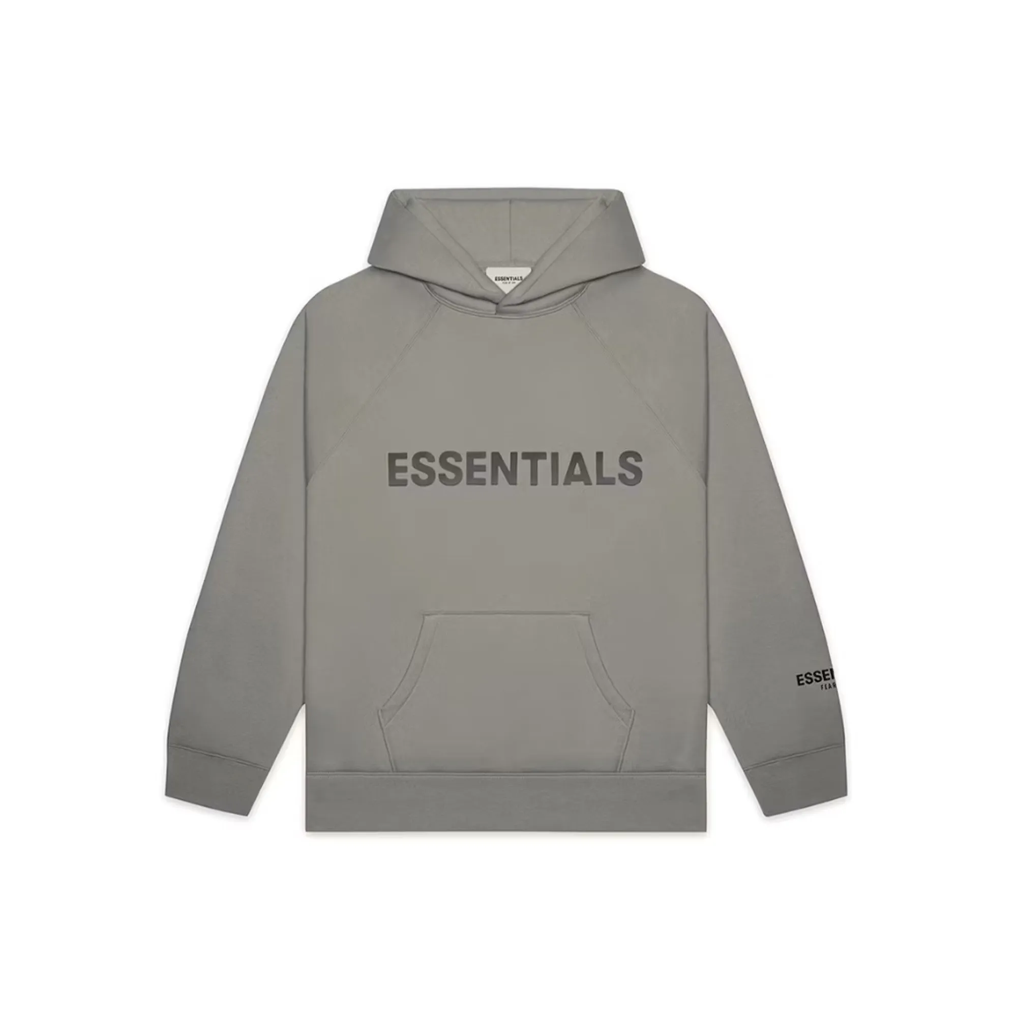 Fear of God Essentials Applique Logo Pullover Hoodie 'Cement' (2021)