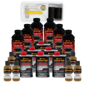 Federal Standard Color #20150 Coyote Brown T97 Urethane Roll-On, Brush-On or Spray-On Truck Bed Liner, 1.5 Gallon Kit with Roller Applicator Kit