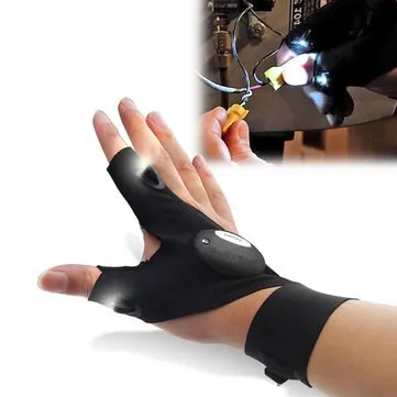 Fingerless LED Flashlight Gloves - Your New Favorite Gadget!