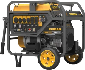 Firman P12002 Generator 12000W/15000W 50 Amp Electric Start Gas With CO Alert New