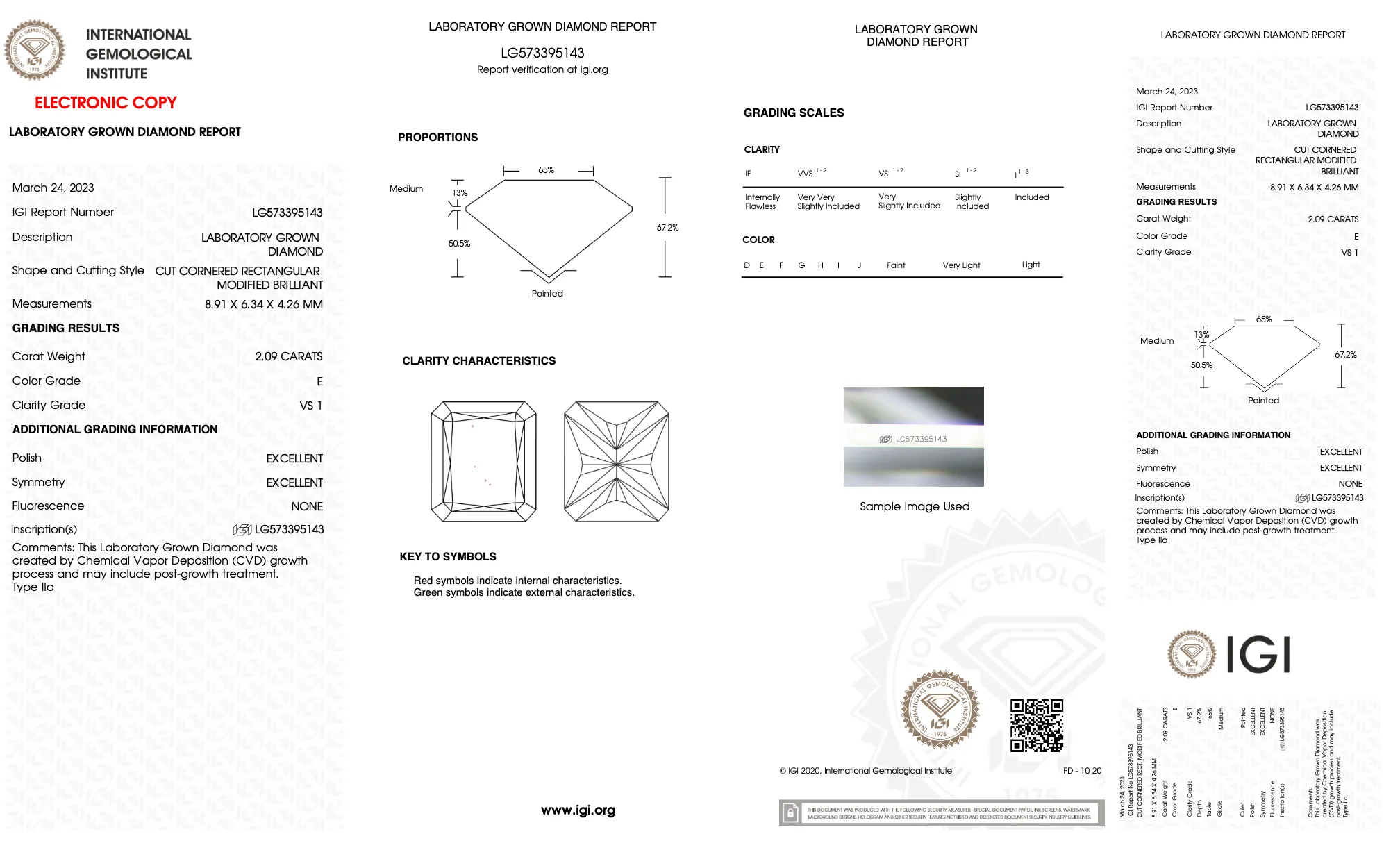 Florina - 2.09ct Radiant Cut Lab Grown Diamond