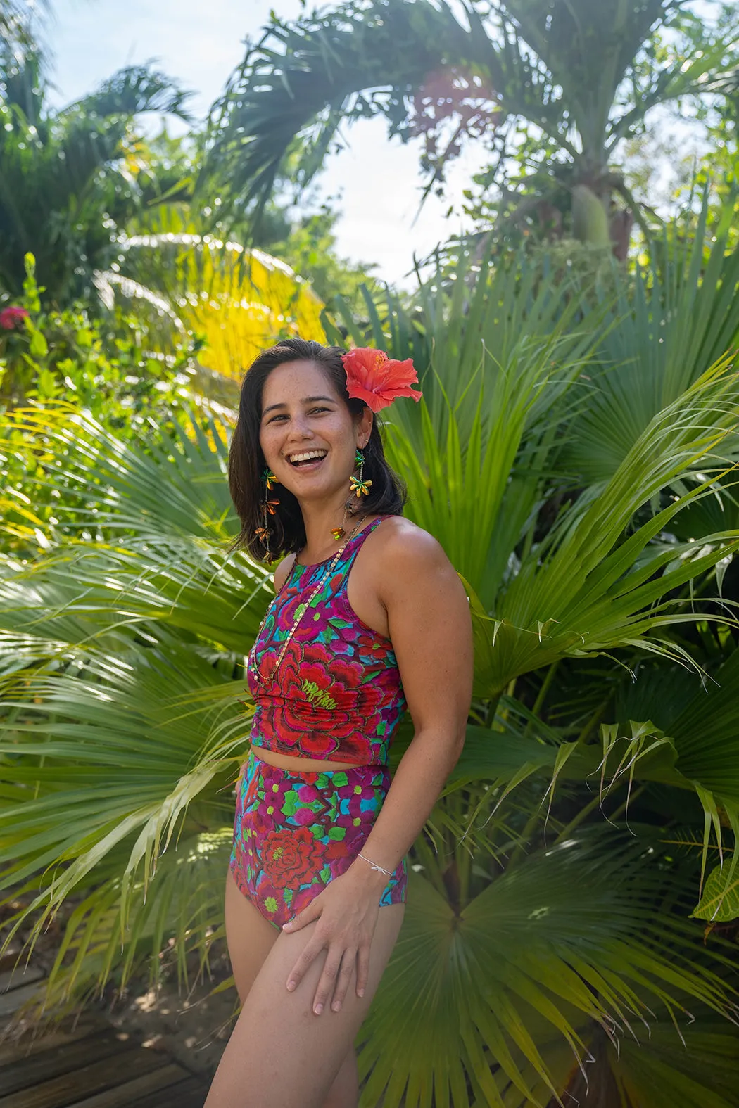 Folklorico Sleeveless Crop Top