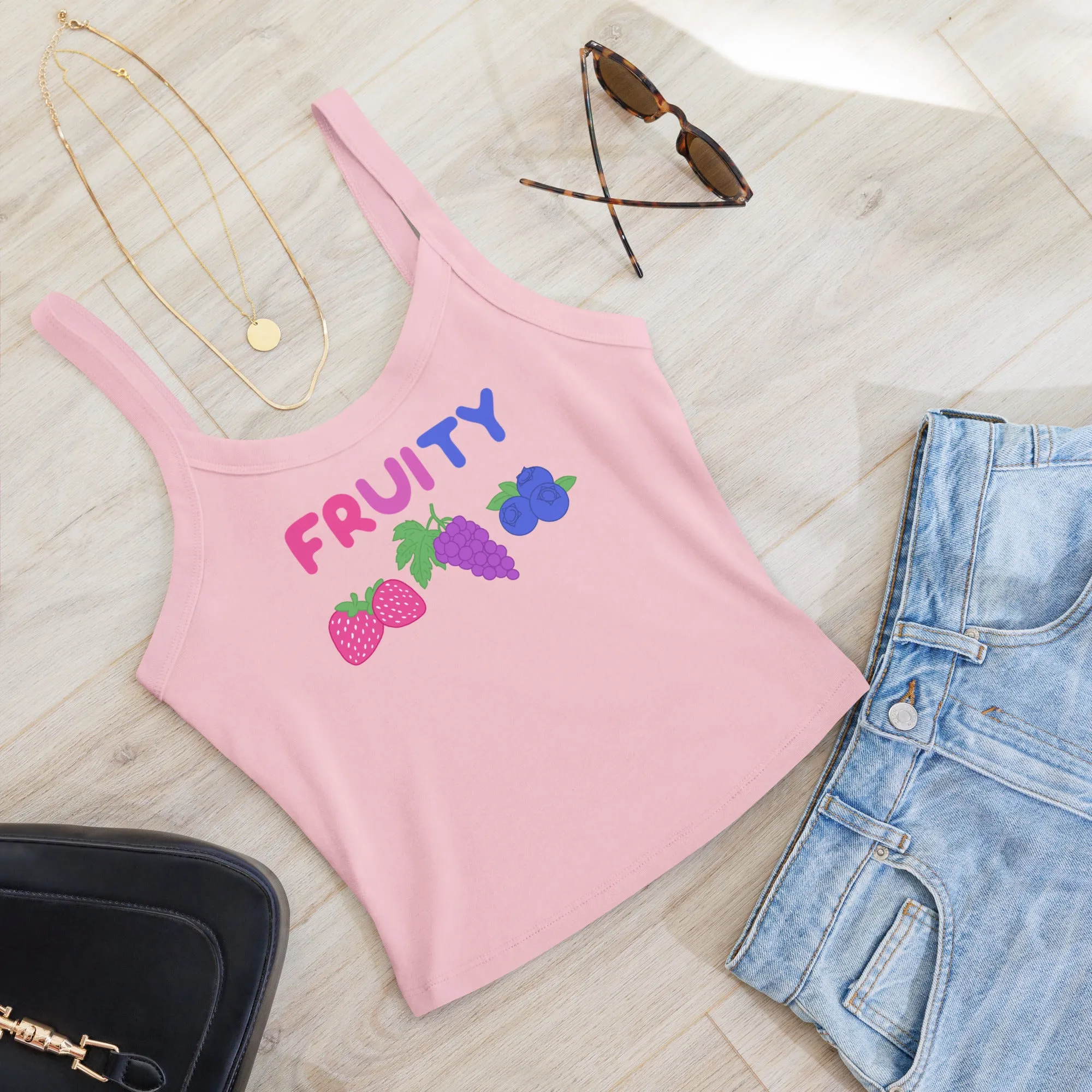 Fruity Bisexual Scoop Neck Tank Top