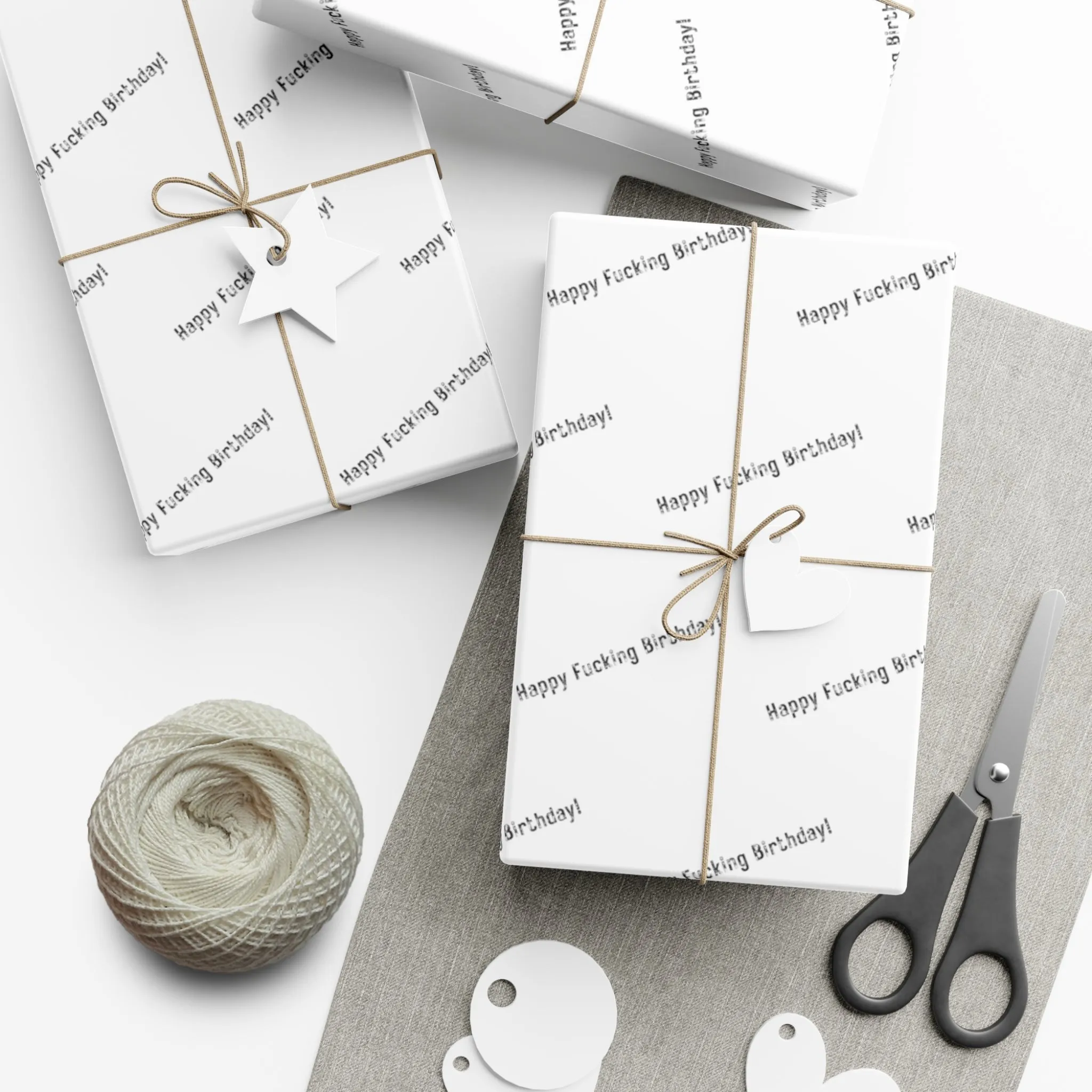 Funny Gift Wrap | Happy Fucking Birthday! |