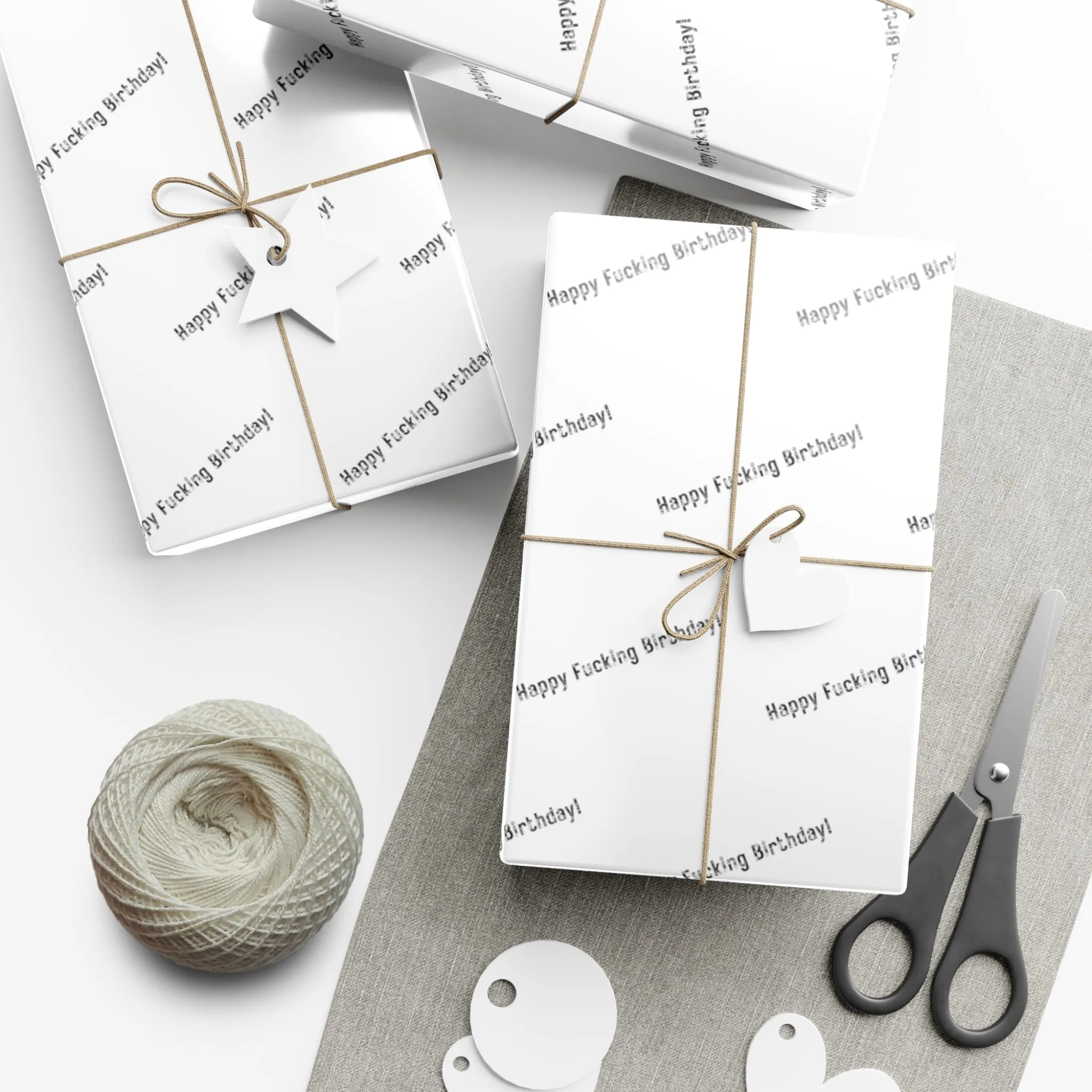 Funny Gift Wrap | Happy Fucking Birthday! |