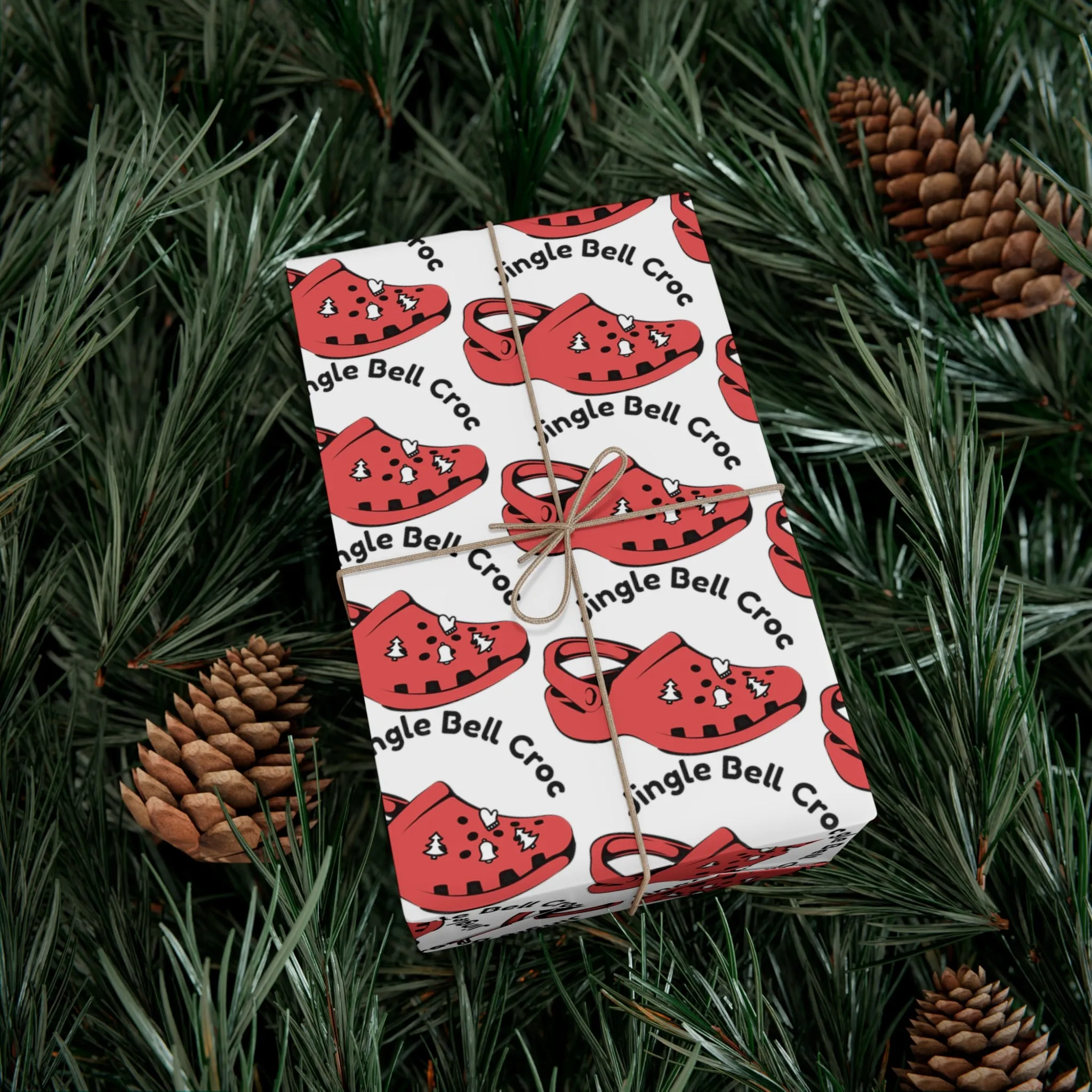 Funny Gift Wrap | Jingle Bell Croc |