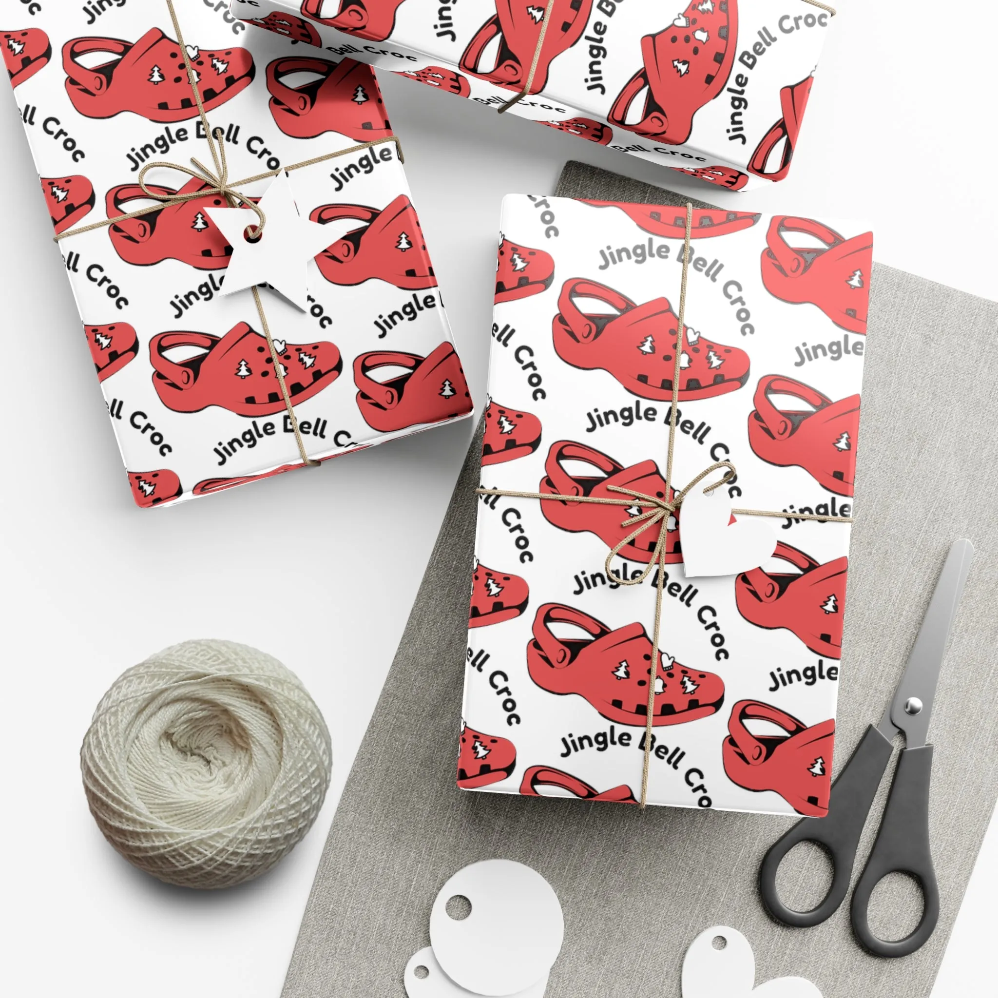 Funny Gift Wrap | Jingle Bell Croc |