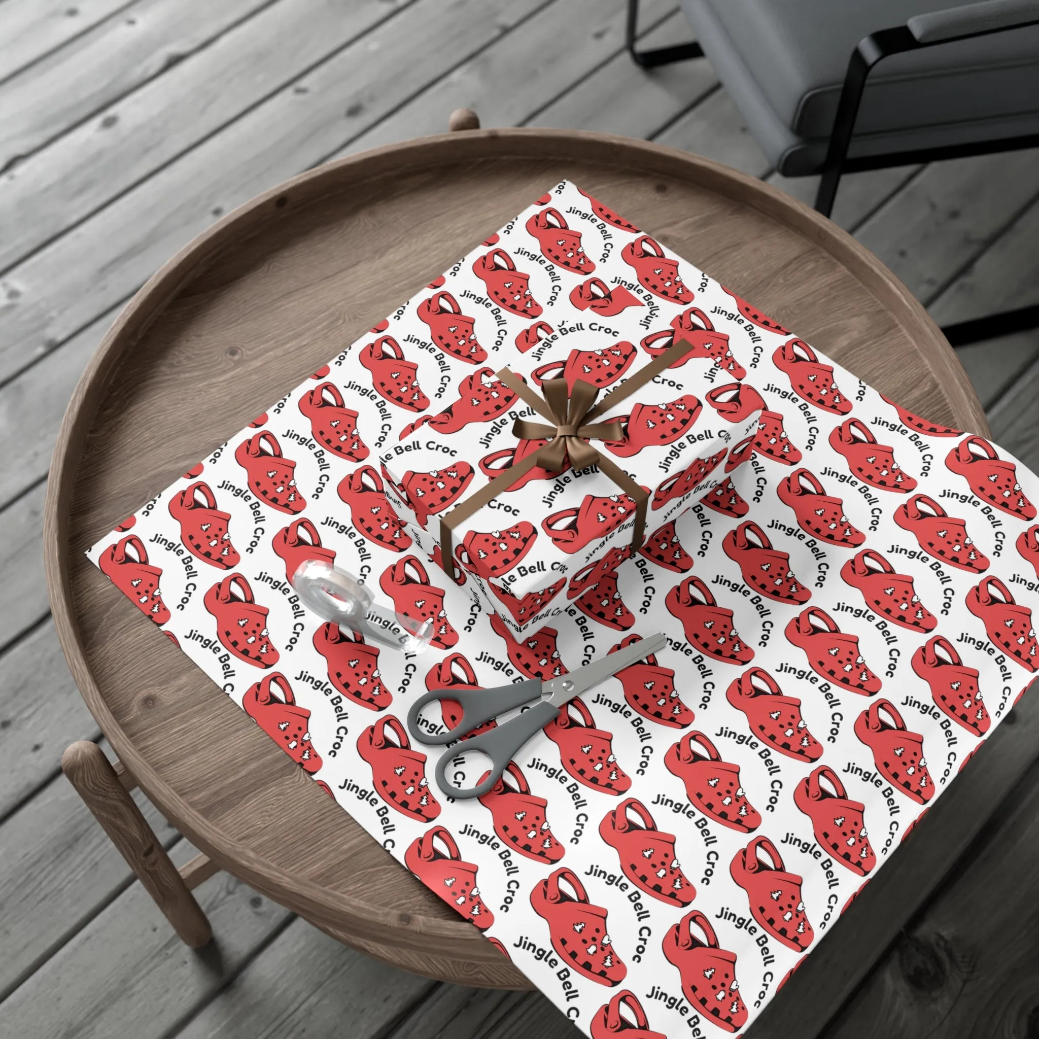 Funny Gift Wrap | Jingle Bell Croc |