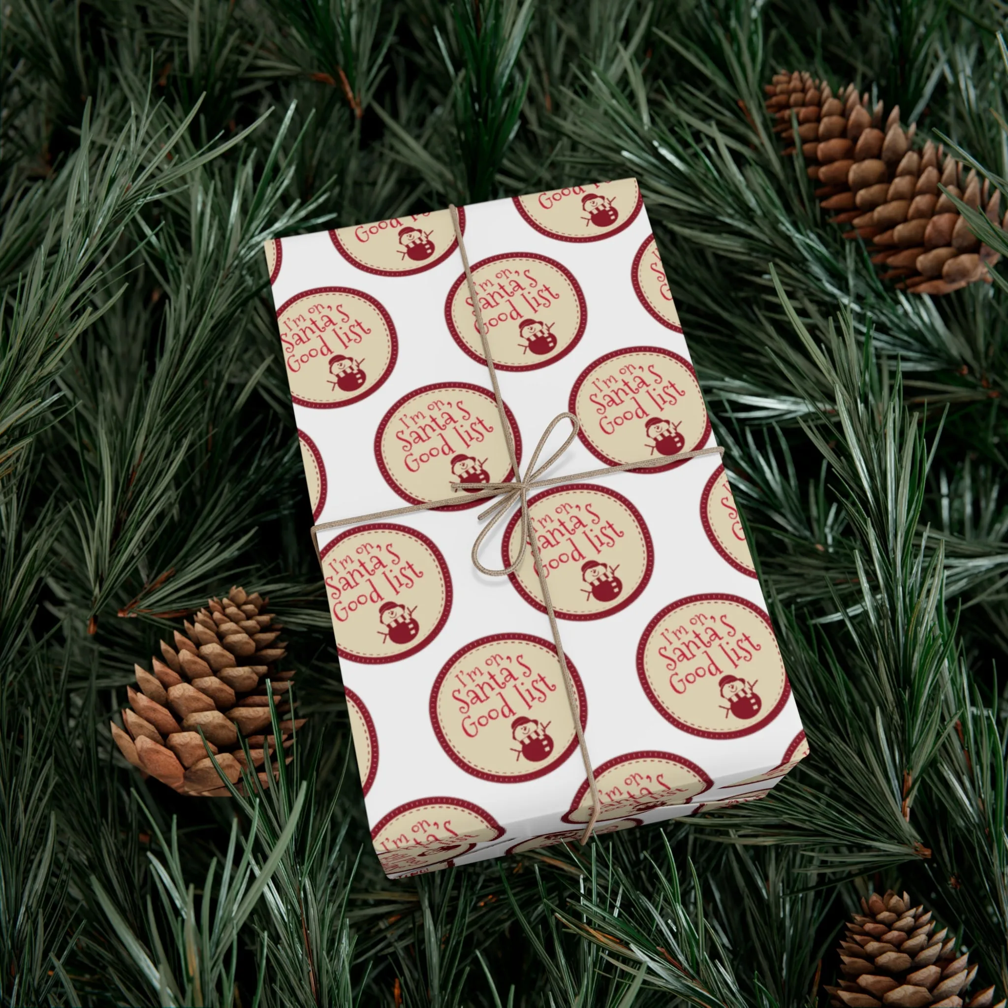 Funny Gift Wrap | Santa's Good List |