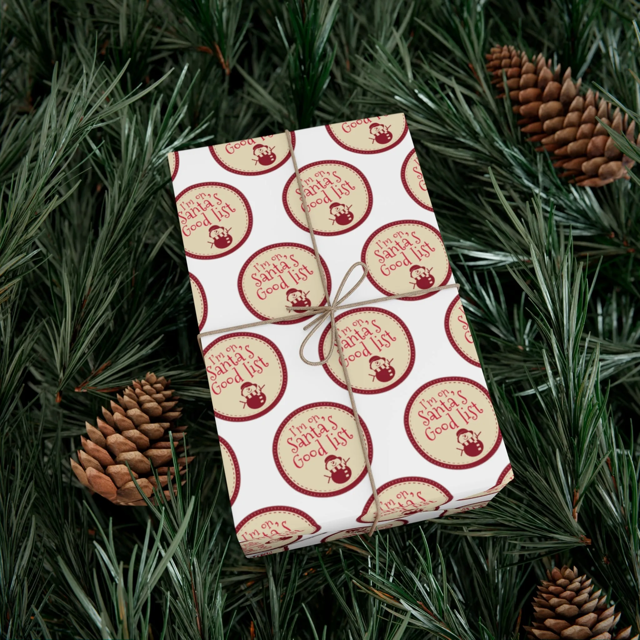 Funny Gift Wrap | Santa's Good List |