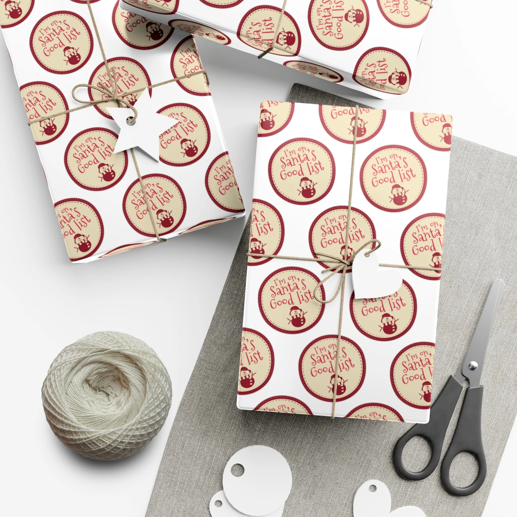 Funny Gift Wrap | Santa's Good List |