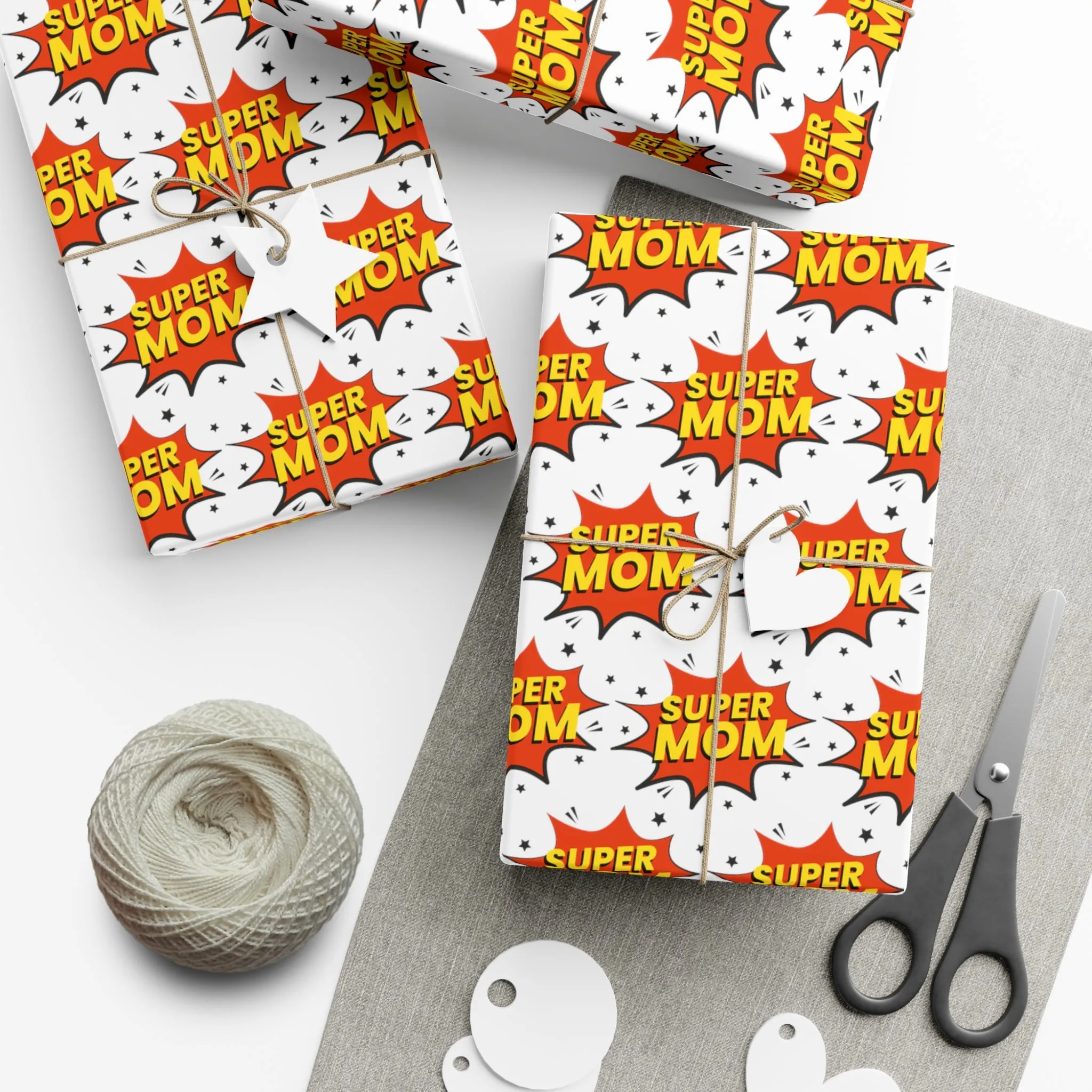 Funny Gift Wrap | Super Mom |