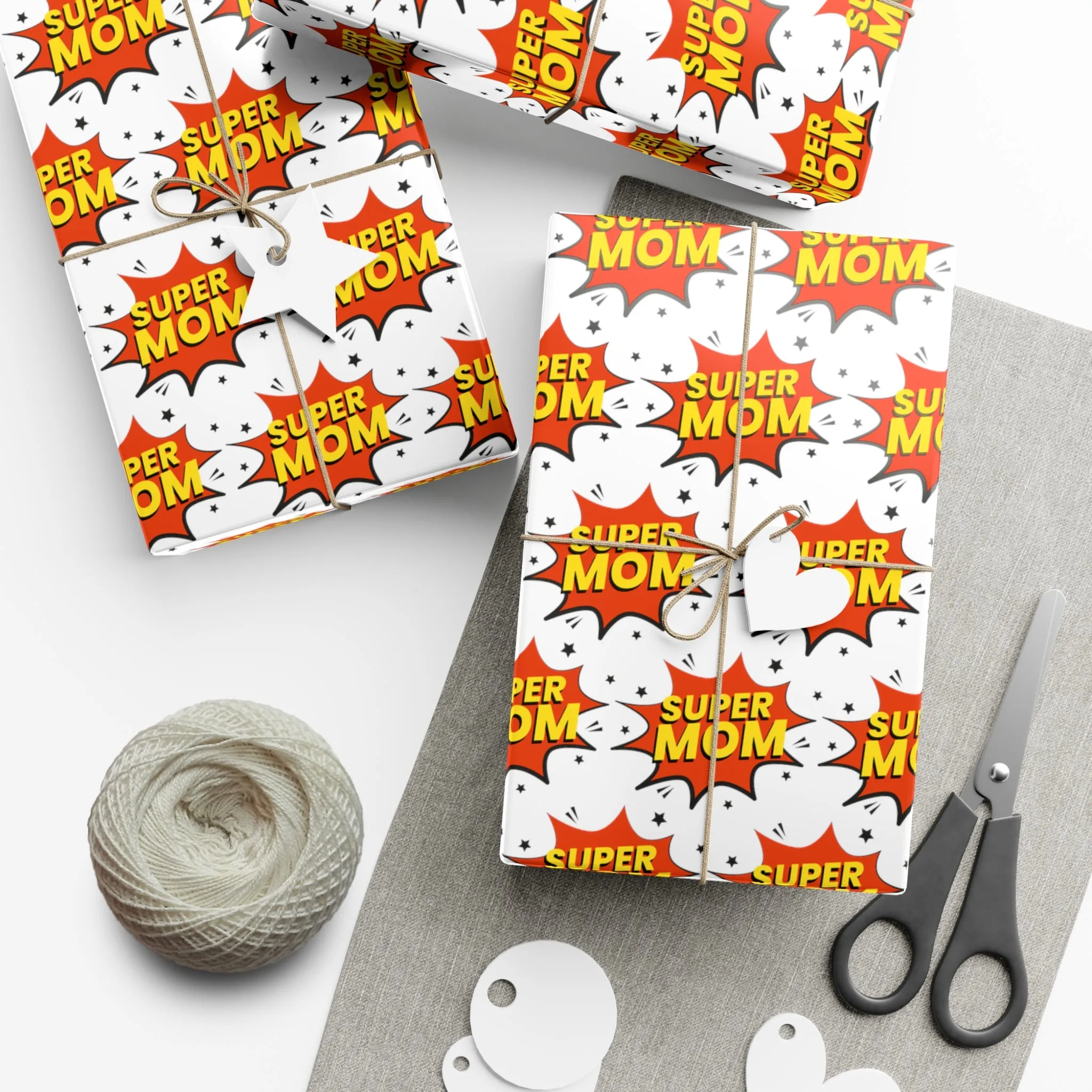 Funny Gift Wrap | Super Mom |