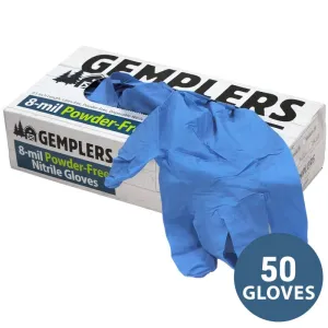 Gemplers 8-mil Disposable Nitrile Gloves | Box of 50 Gloves