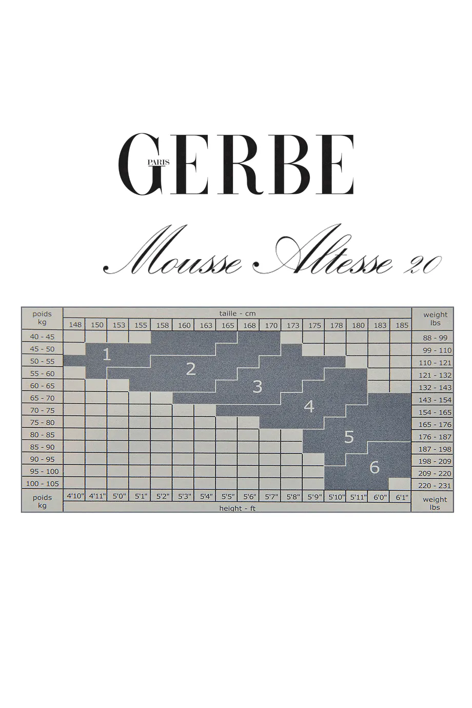 GERBE MOUSSE ALTESSE 20 Gazelle Tights