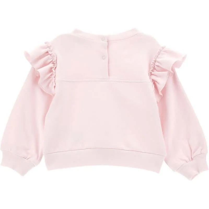 Girls Pink Dumbo Sweater