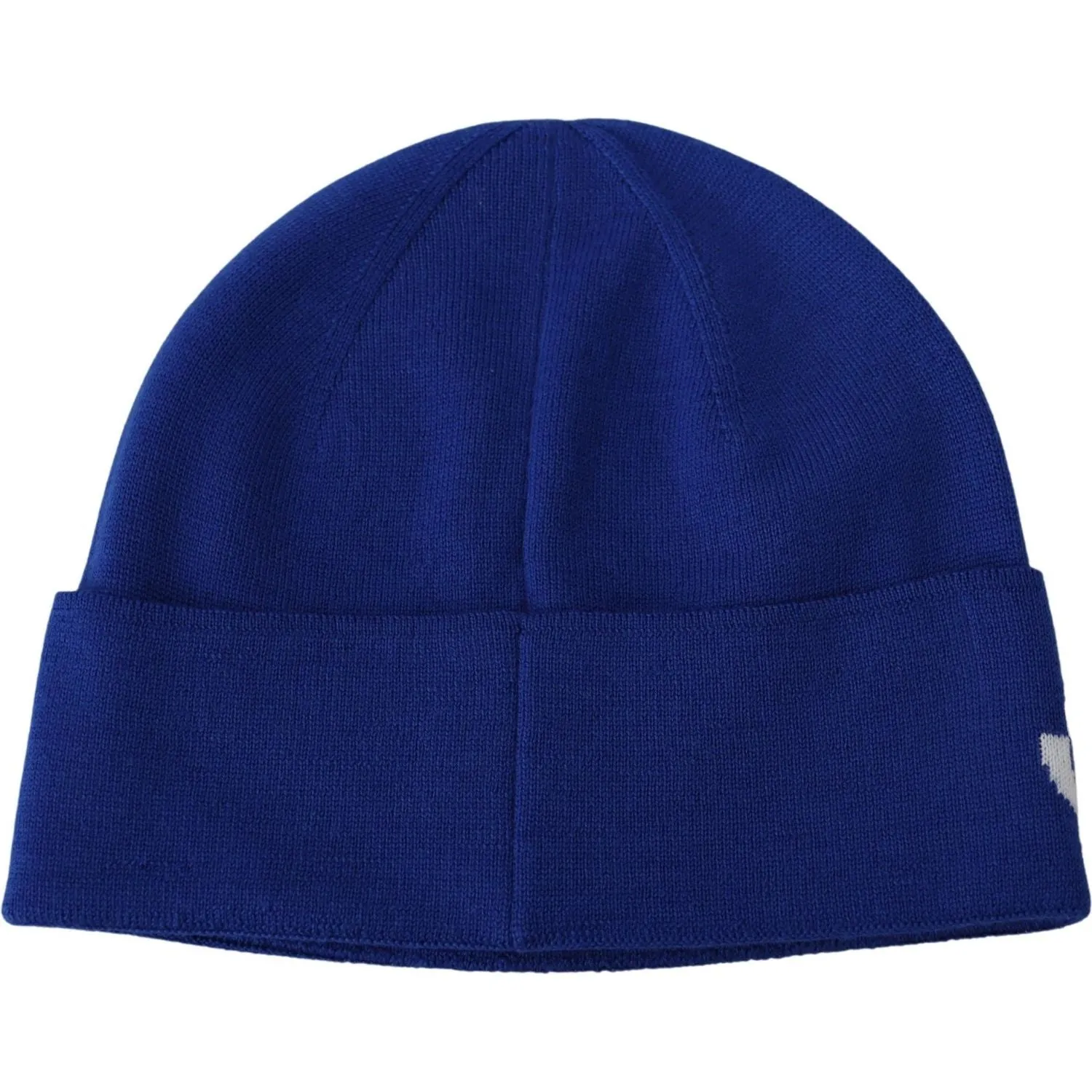 Givenchy Chic Unisex Cobalt Wool Beanie with Logo Detail