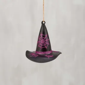 Glass Witch's Hat Ornament