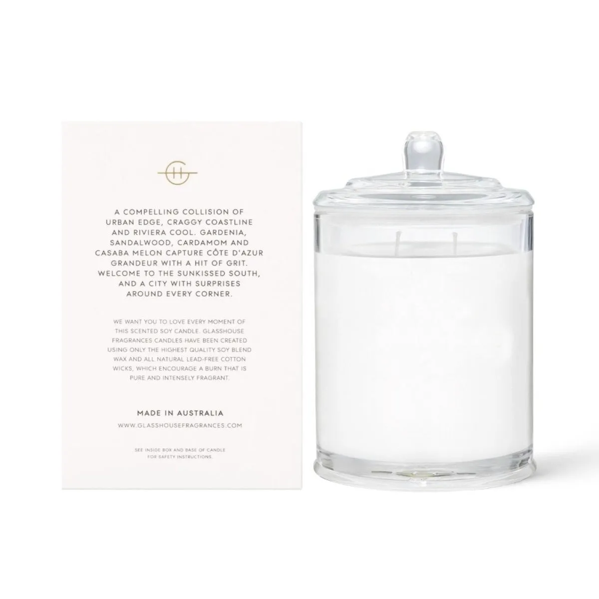 Glasshouse Fragrances Marseille Memoir Candle 380g