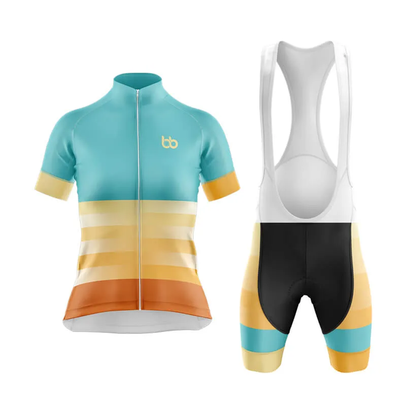 Gradient Frequency Club Cycling Kit (Blue-Yellow-Brown)