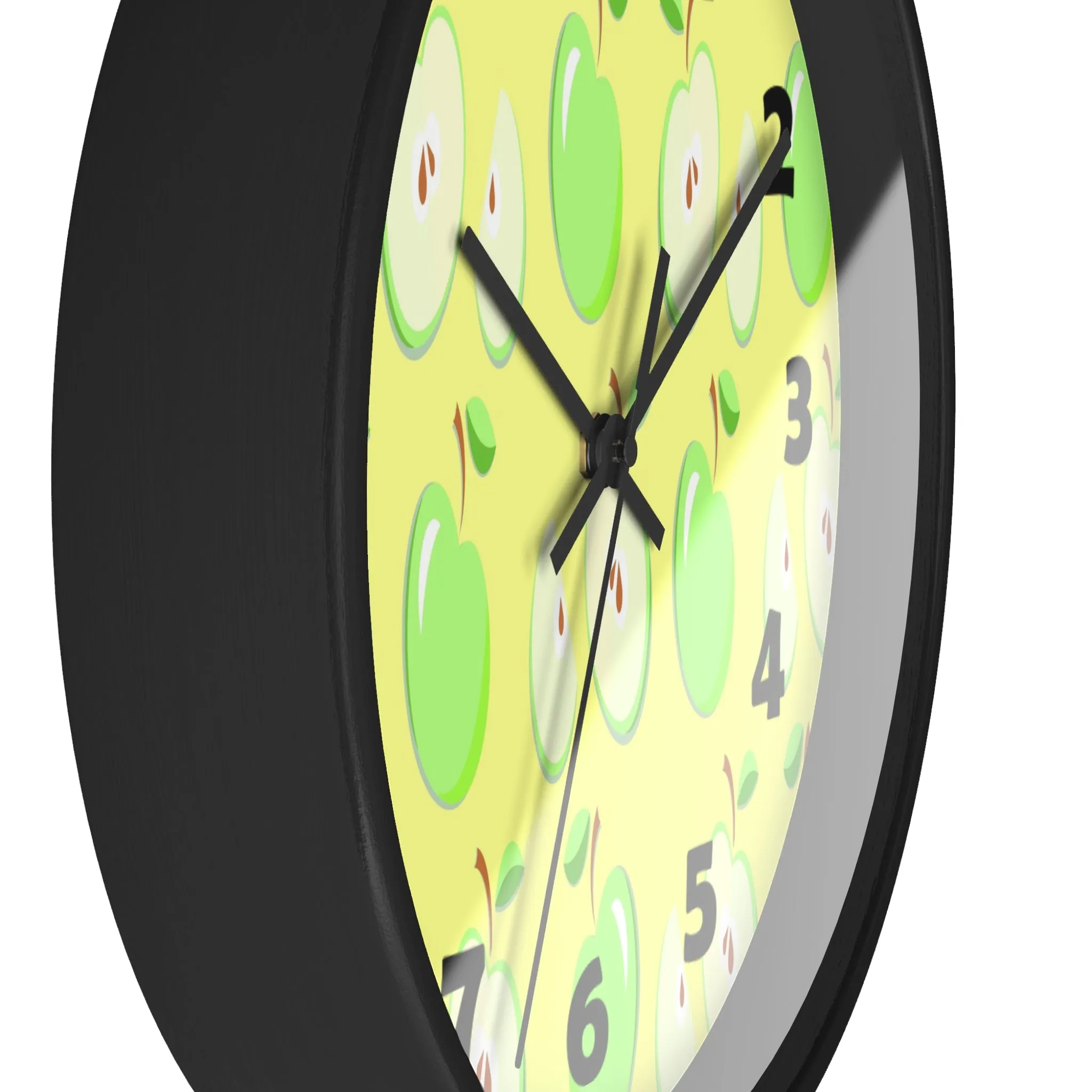 Green Apples Wall Clock