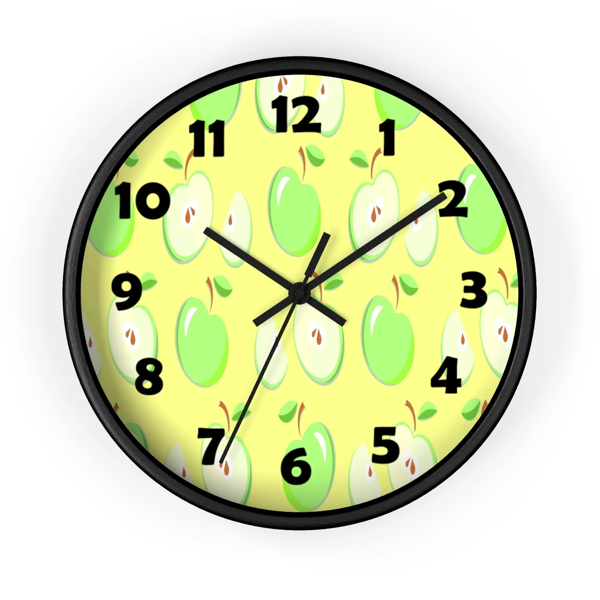 Green Apples Wall Clock