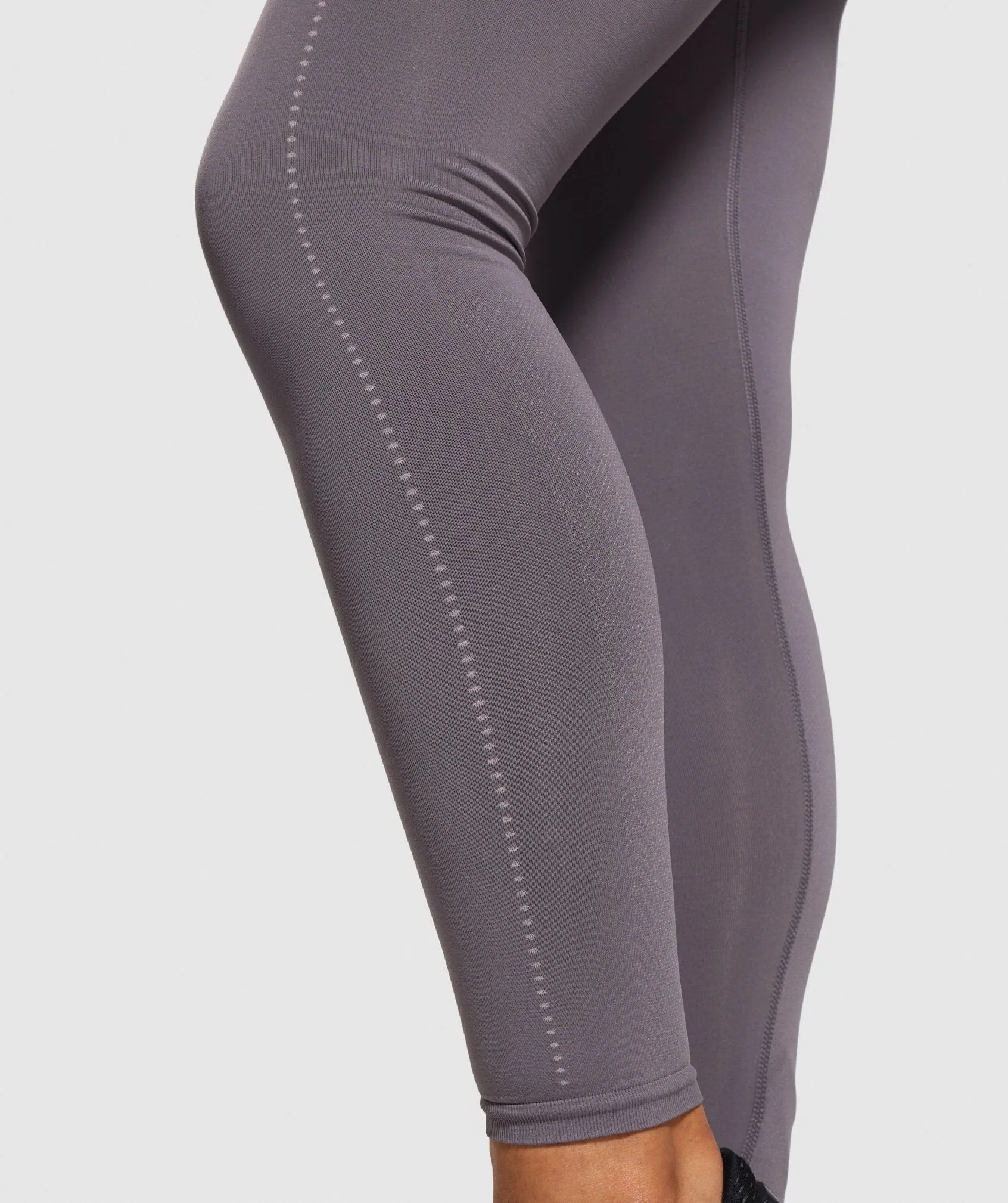 Gymshark Breeze Lightweight Seamless Tights - Slate Lavender