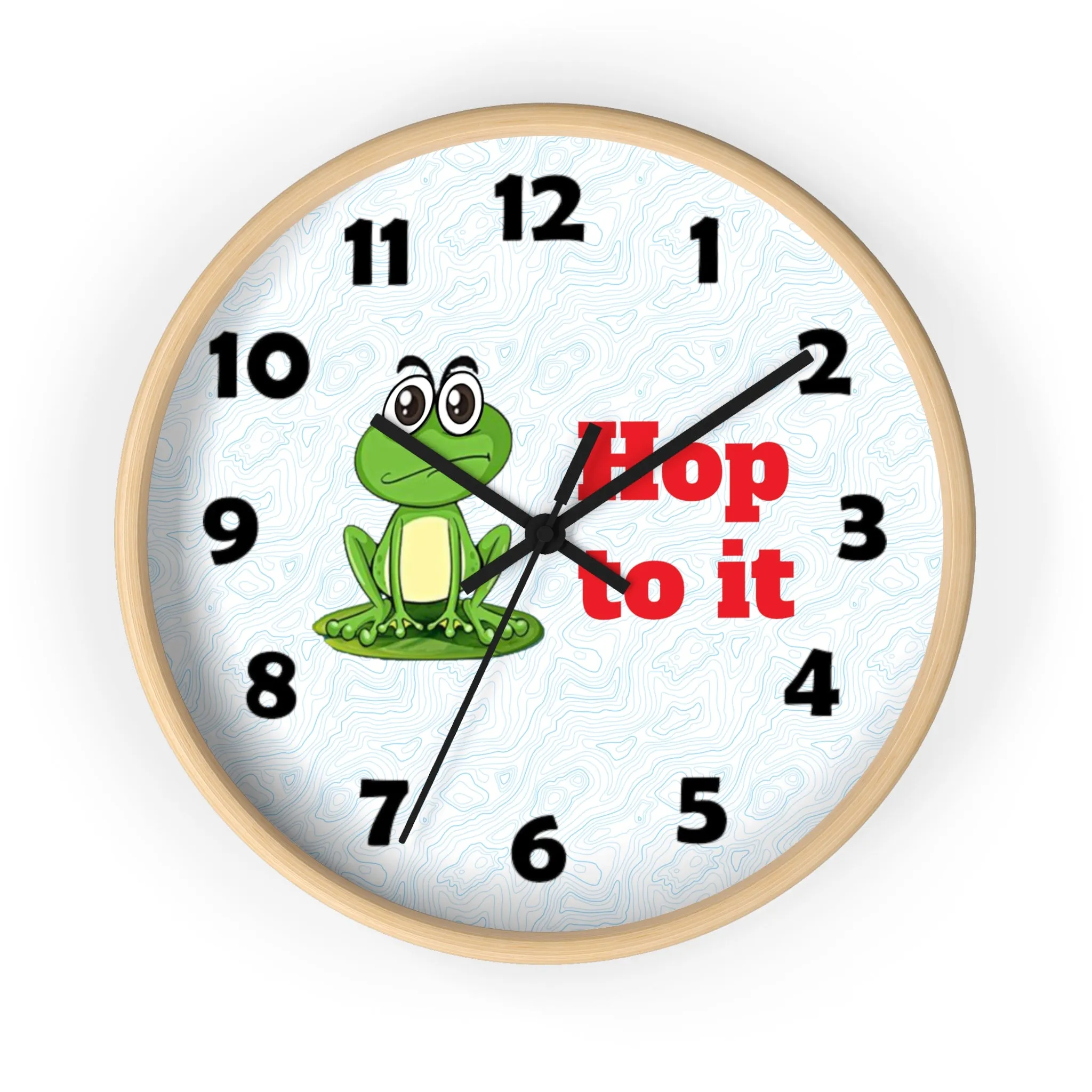 Hop to It Wall Clock, Frog Wall Clock