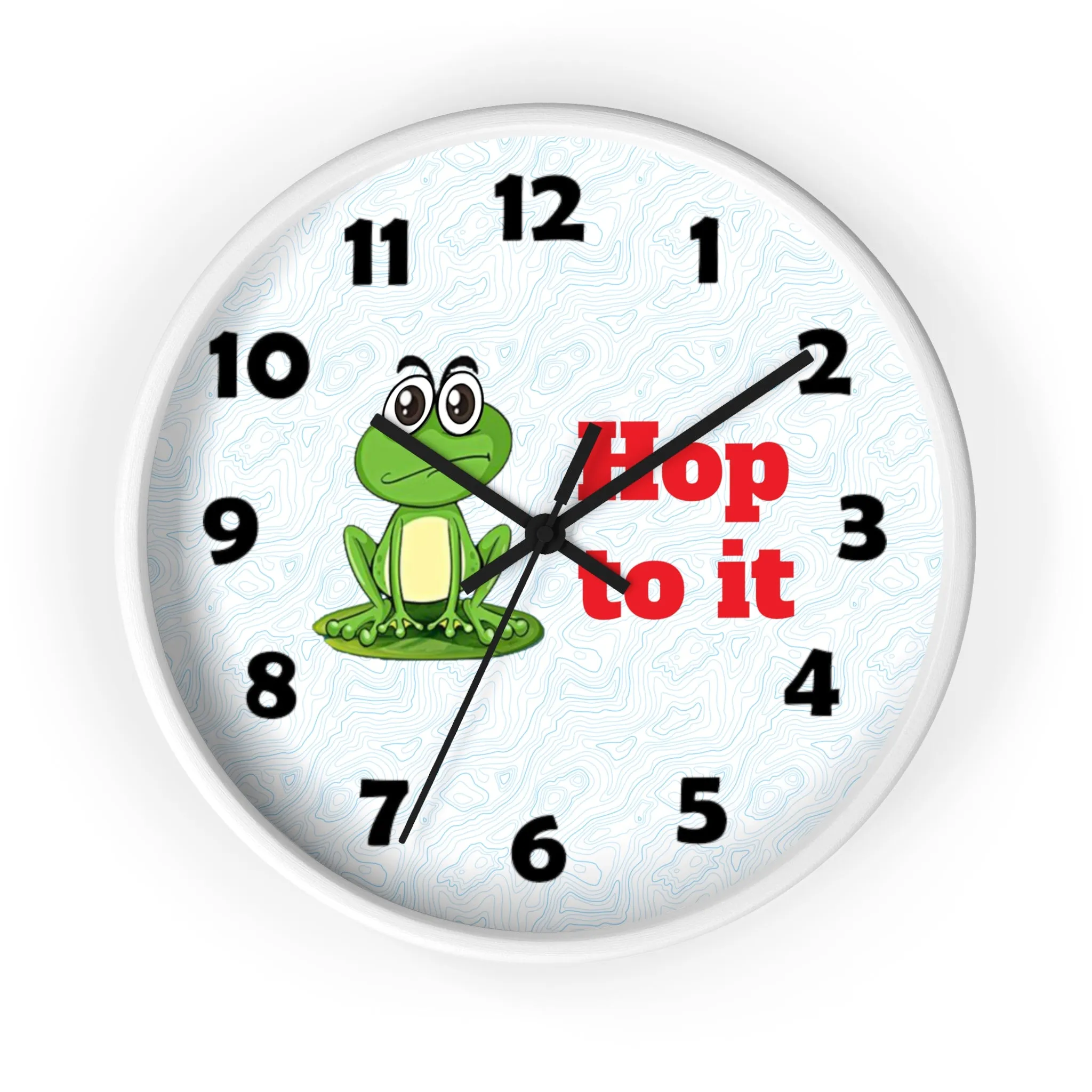 Hop to It Wall Clock, Frog Wall Clock