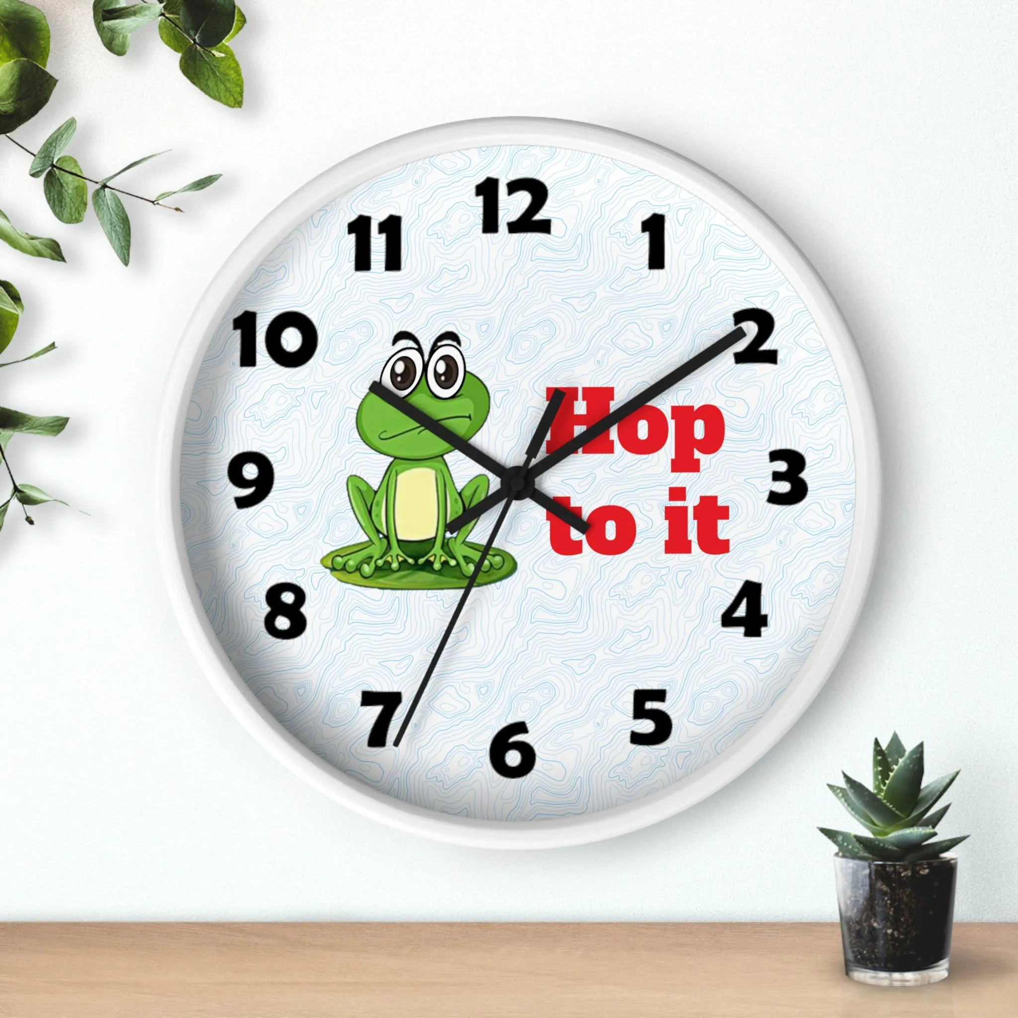 Hop to It Wall Clock, Frog Wall Clock