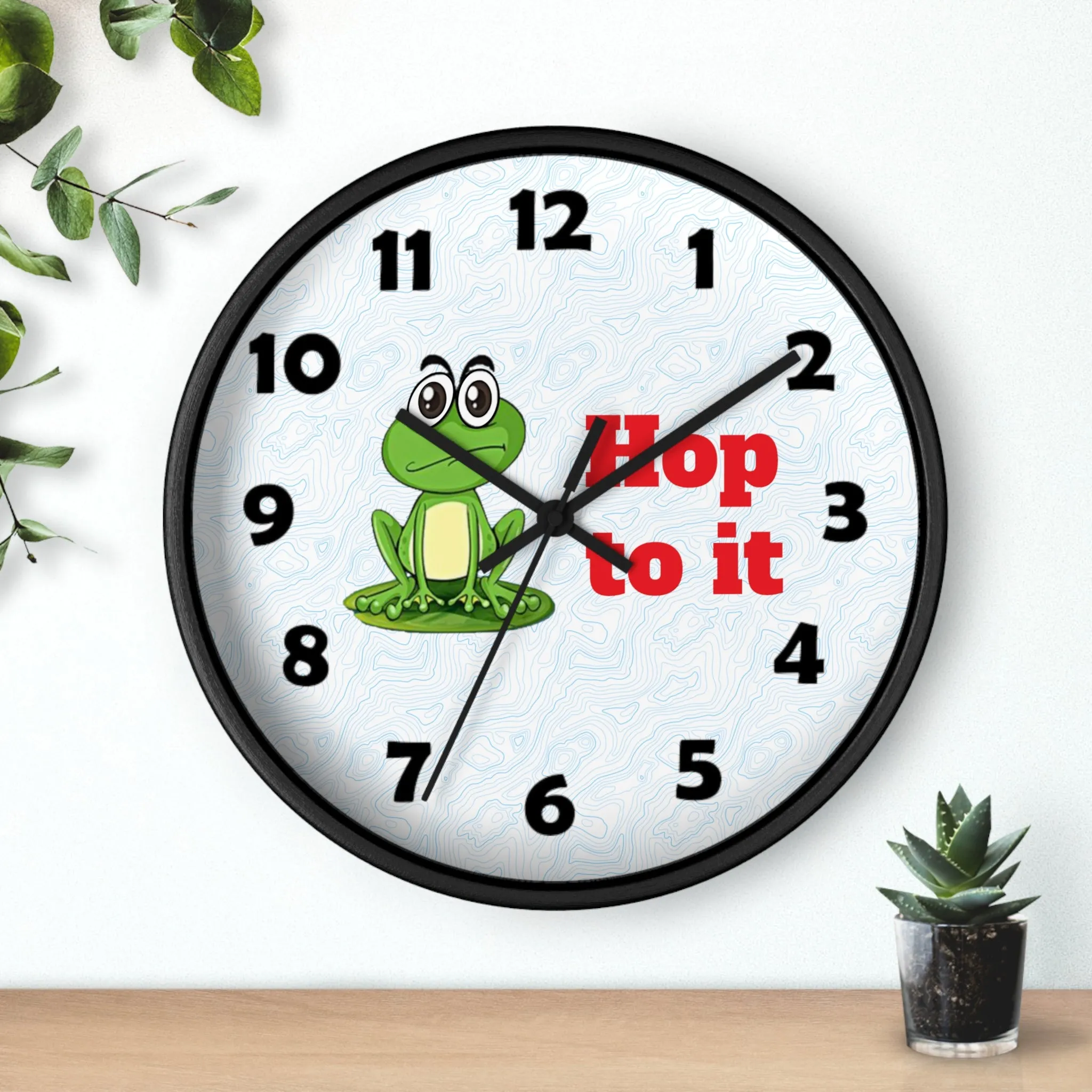 Hop to It Wall Clock, Frog Wall Clock