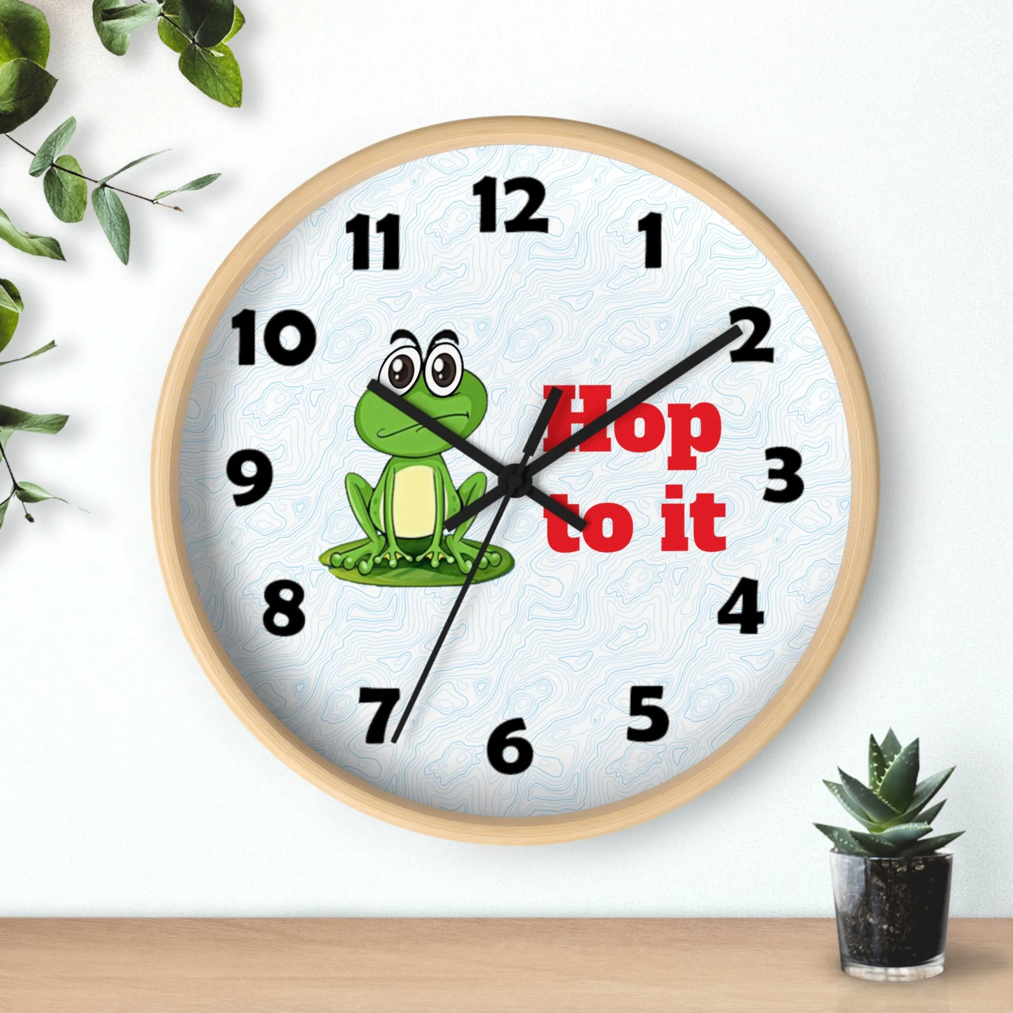 Hop to It Wall Clock, Frog Wall Clock