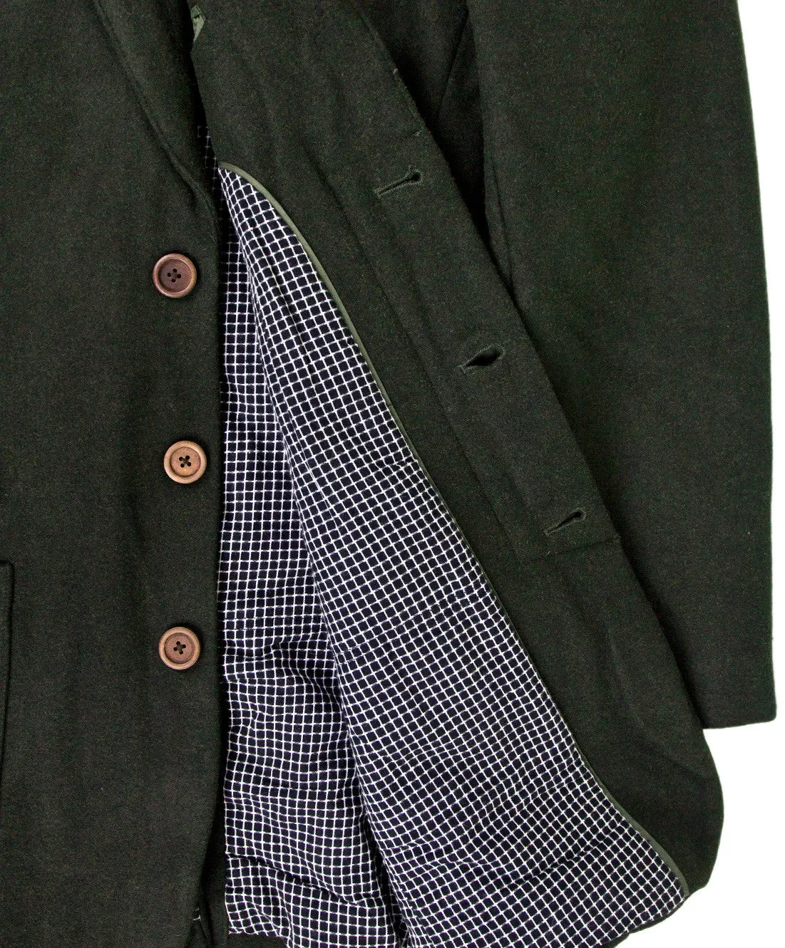 I Love Ugly Pocket Seam Overcoat (Green)