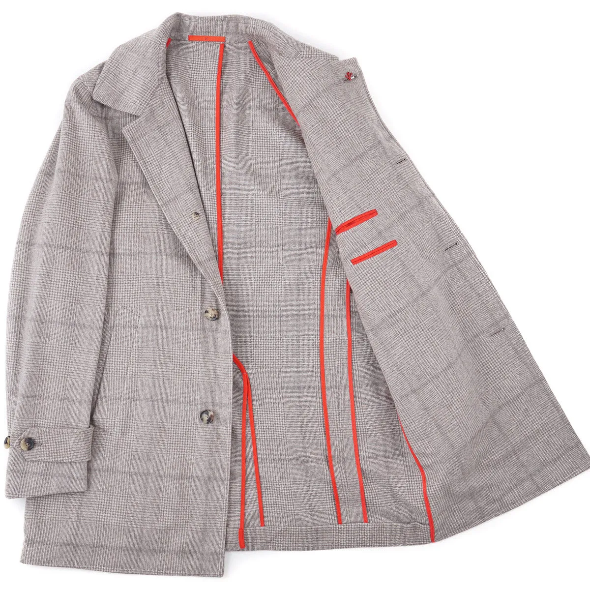 Isaia Pure Cashmere Walking Coat