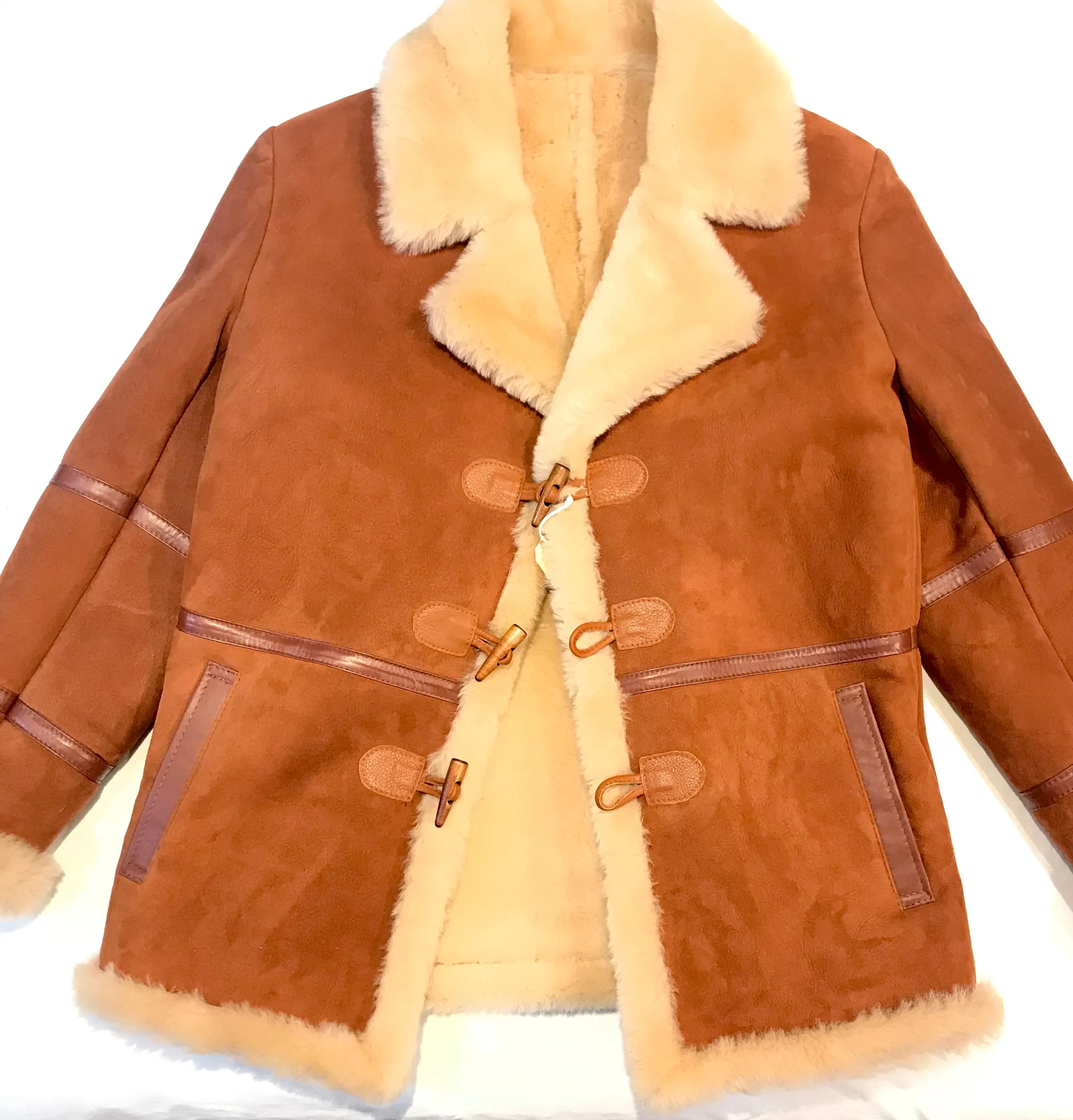 Kashani Maple Duffel Suede Shearling Jacket