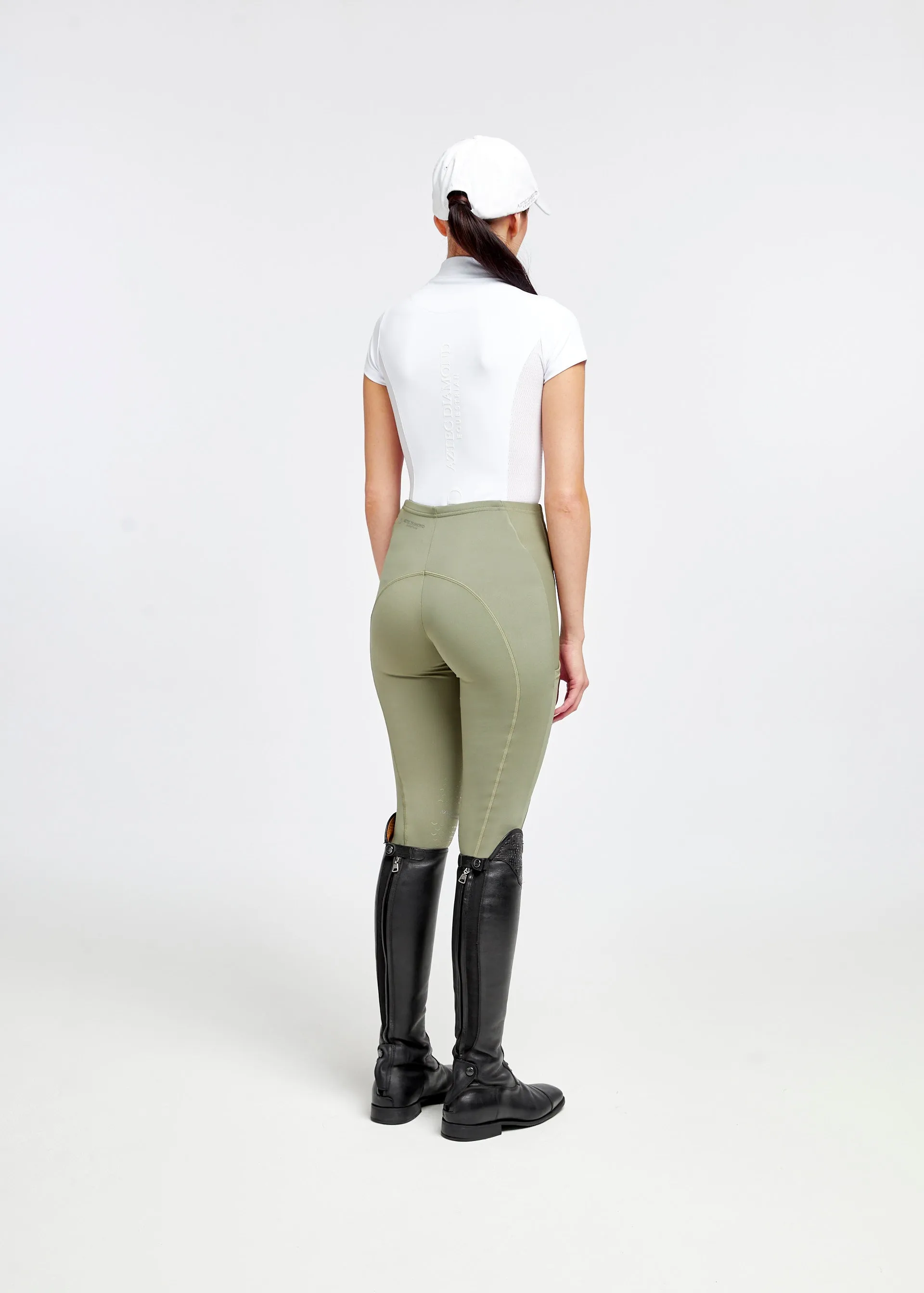 Khaki Icon Riding Leggings