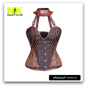 Kharis Steampunk Halter Corset