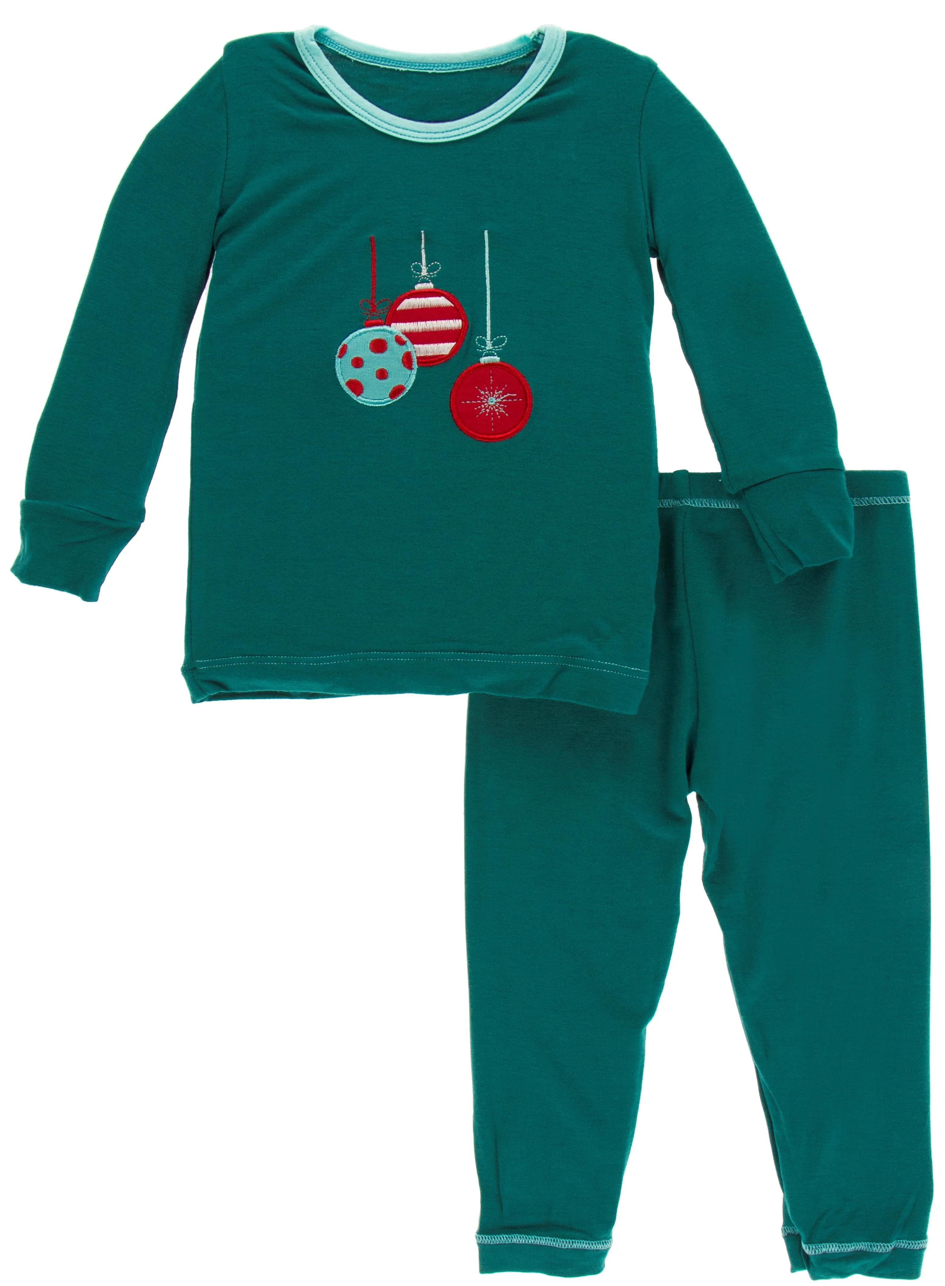 KicKee Pants Cedar Ornaments Applique Pajama Set