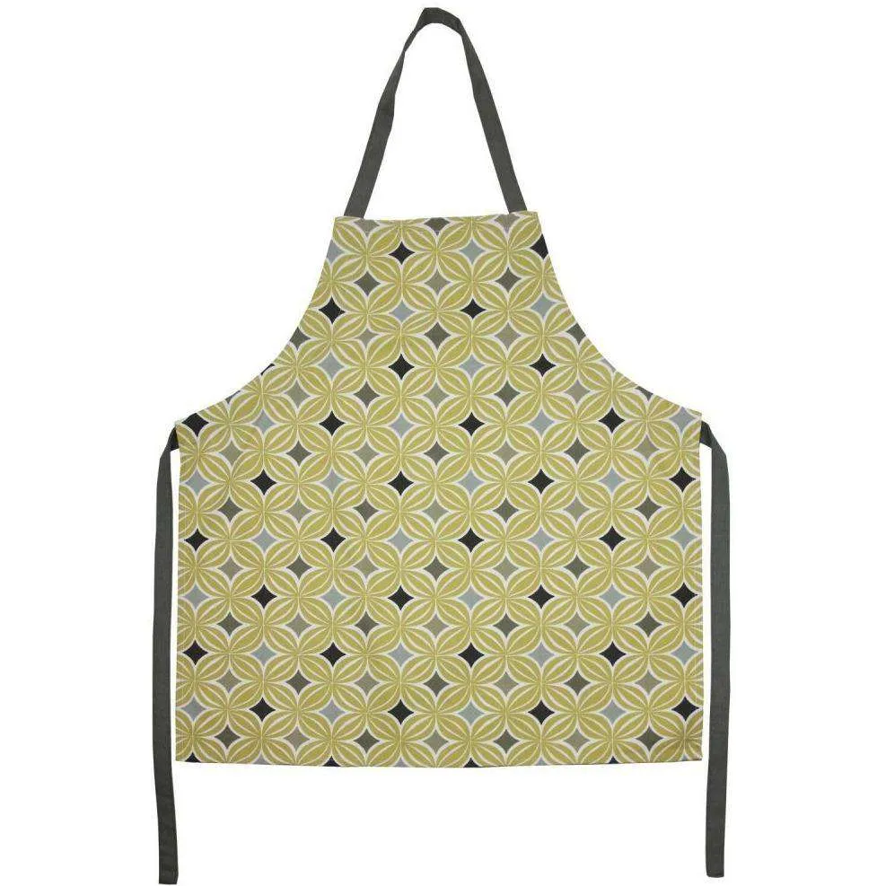 Laila Yellow Cotton Print Apron