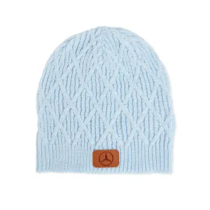 Leather Patch Beanie